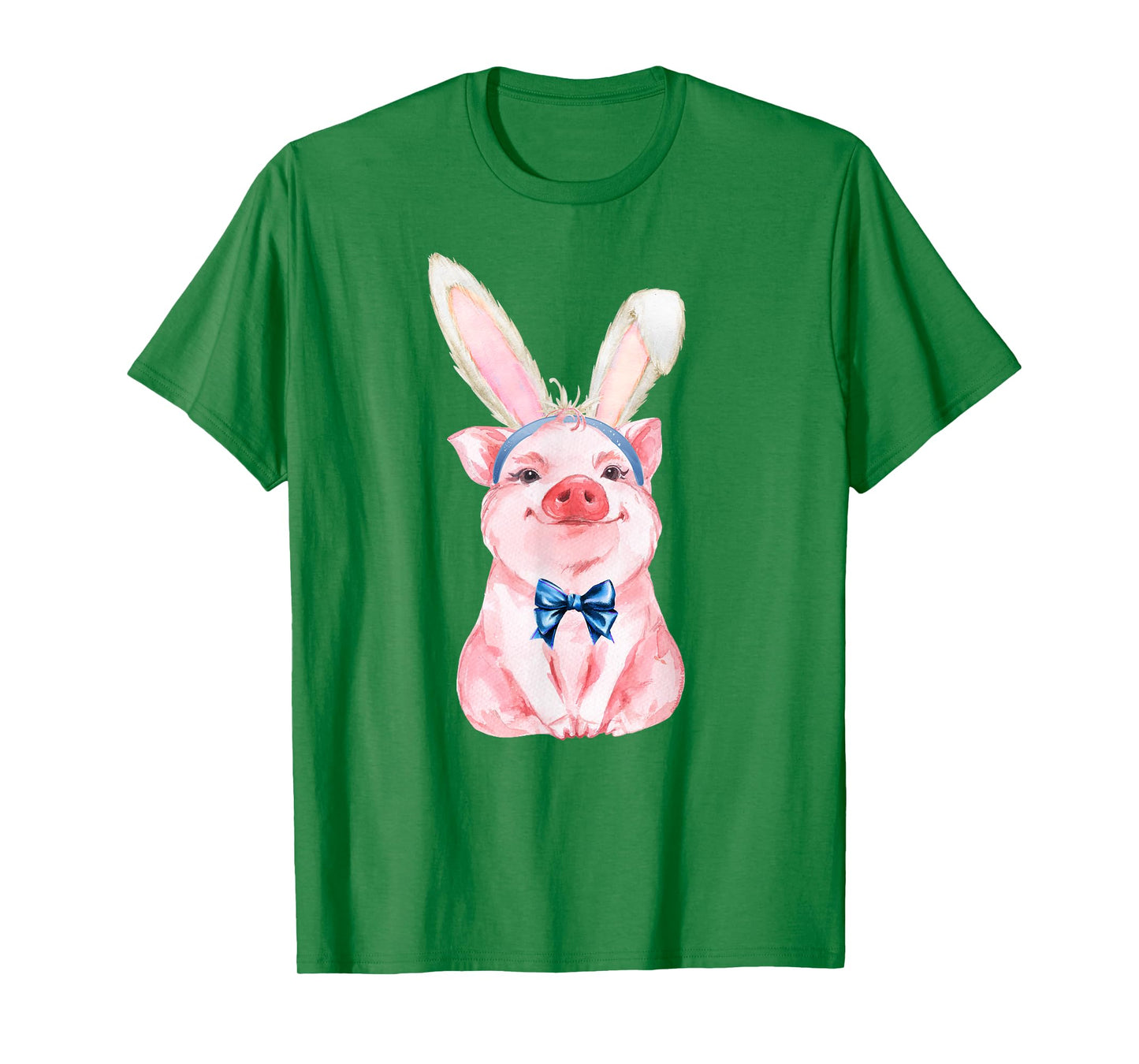 Adorable Easter Pig with Easter Bunny Ears - Easter Pig T-Shirt