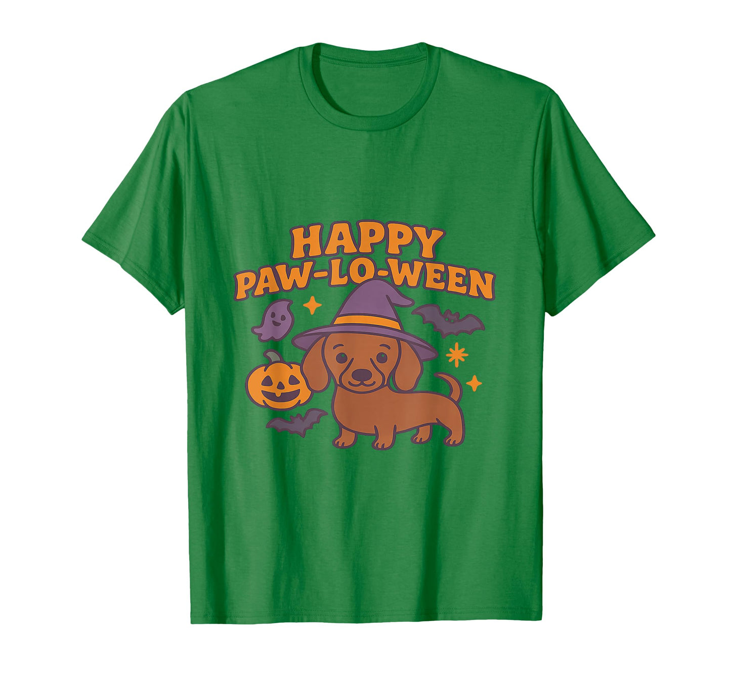 Cutest Dachshund Doxie in Witch Hat Halloween Costume T-Shirt