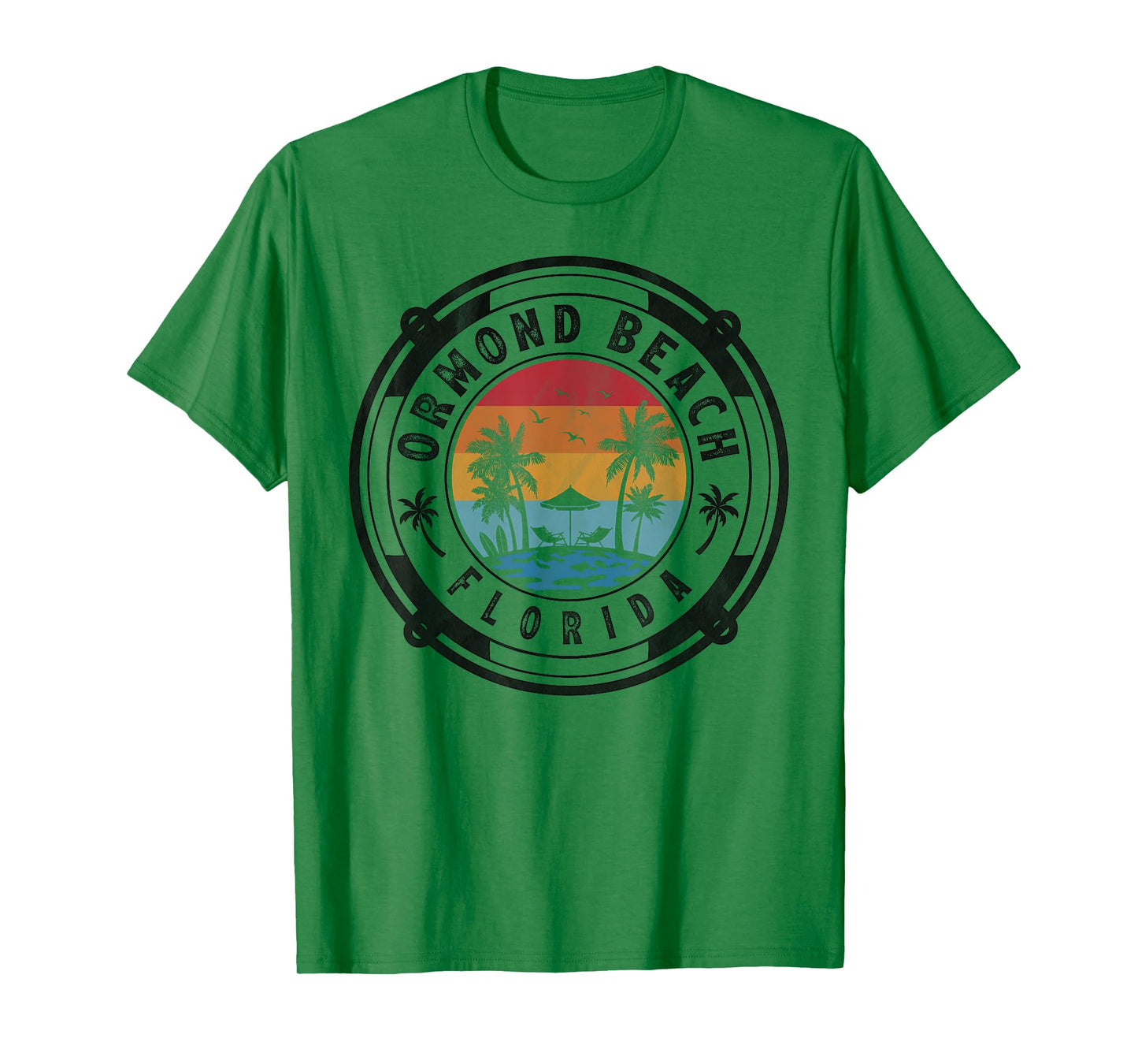 Ormond Beach Florida Summer Vacation Vintage Sunset T-Shirt