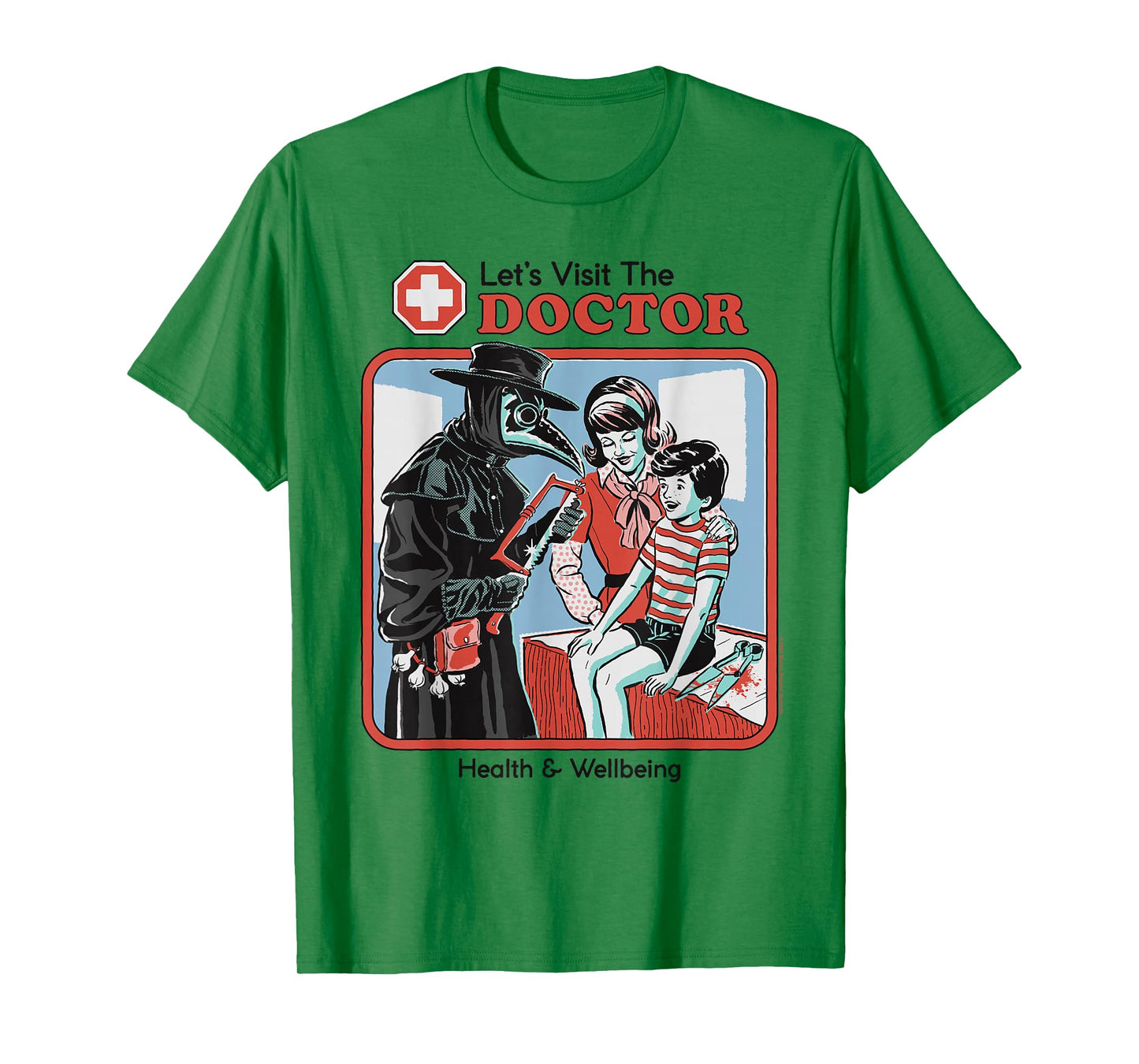 Let's Visit the Doctor Plague Retro Funny Adult Humor T-Shirt