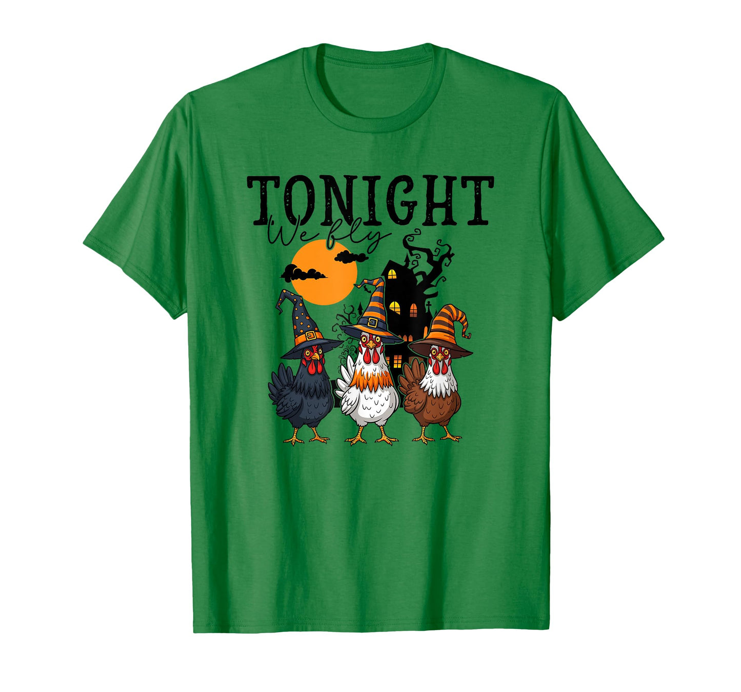 Tonight We Fly Funny Chicken Spooky Season Farm Halloween T-Shirt