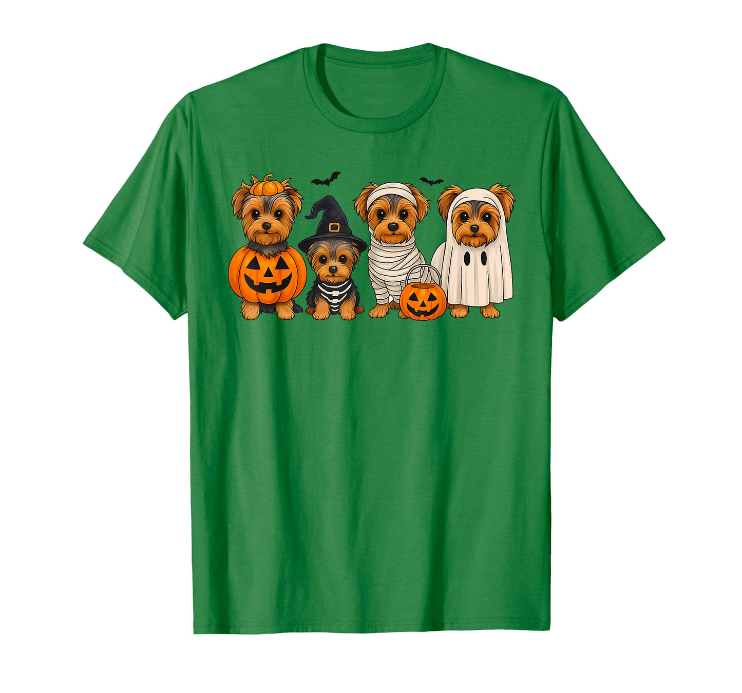 Yorkie Mom Yorkshire Terrier Halloween Vibes Spooky Boo T-Shirt