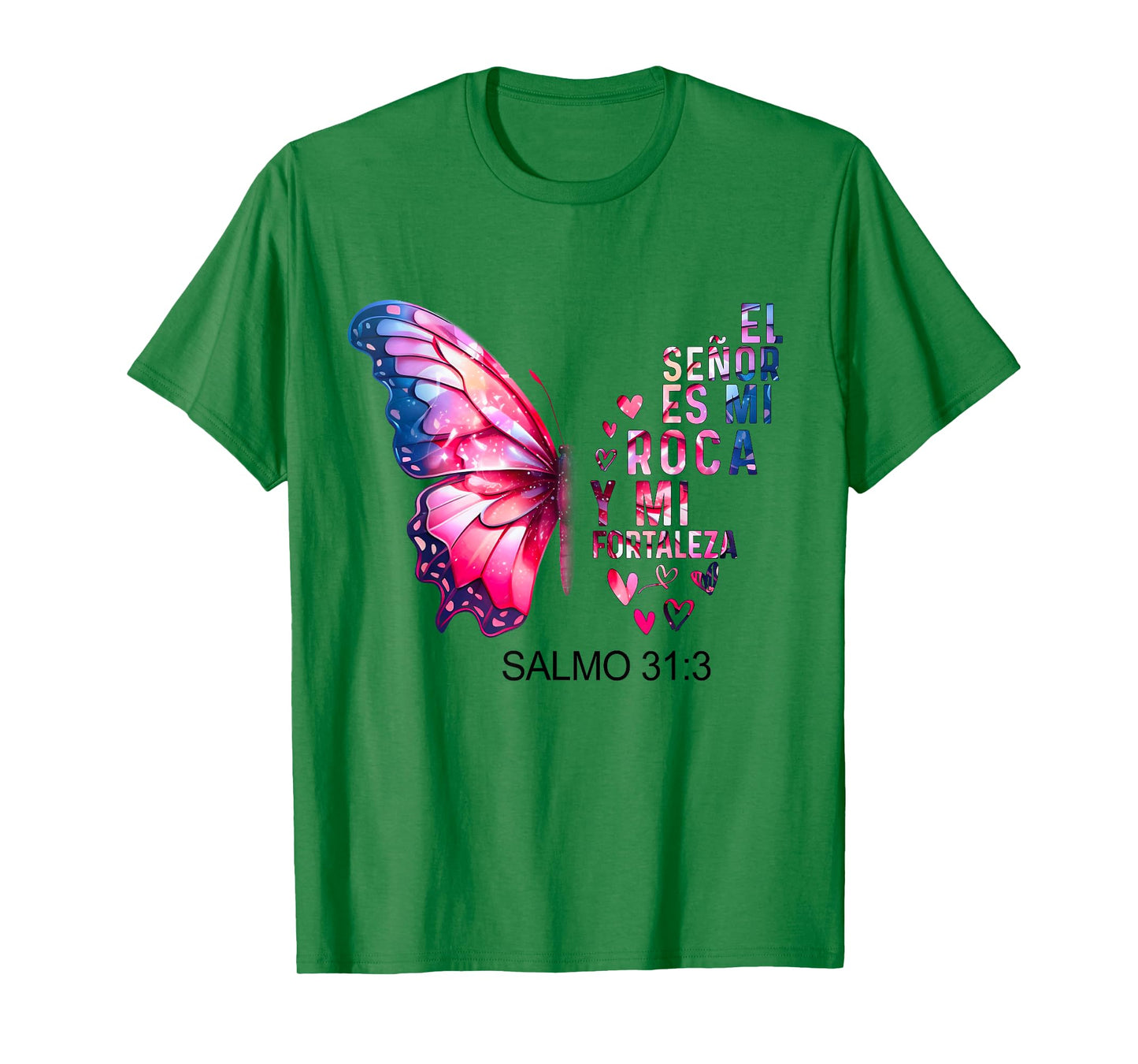 Camiseta Cristiana Para Mujer En Espanol Spanish Salmo 31:3 T-Shirt