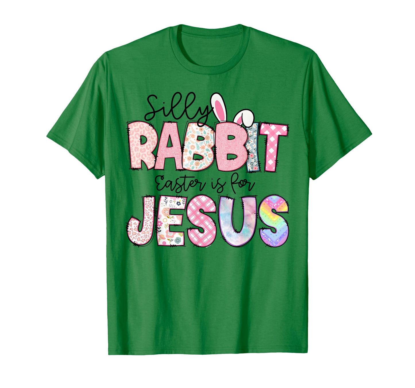 Silly Rabbit Easter Is For Jesus Kids Boys Girls Funny T-Shirt