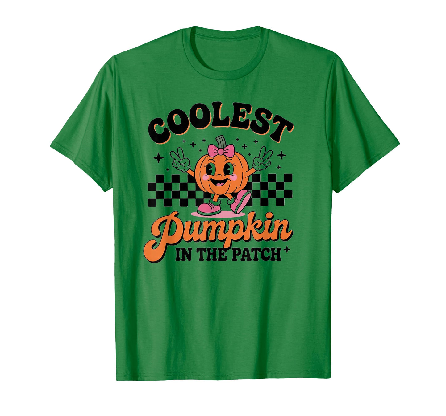 Groovy Coolest Pumpkin in The Patch Halloween for Kids Boys T-Shirt