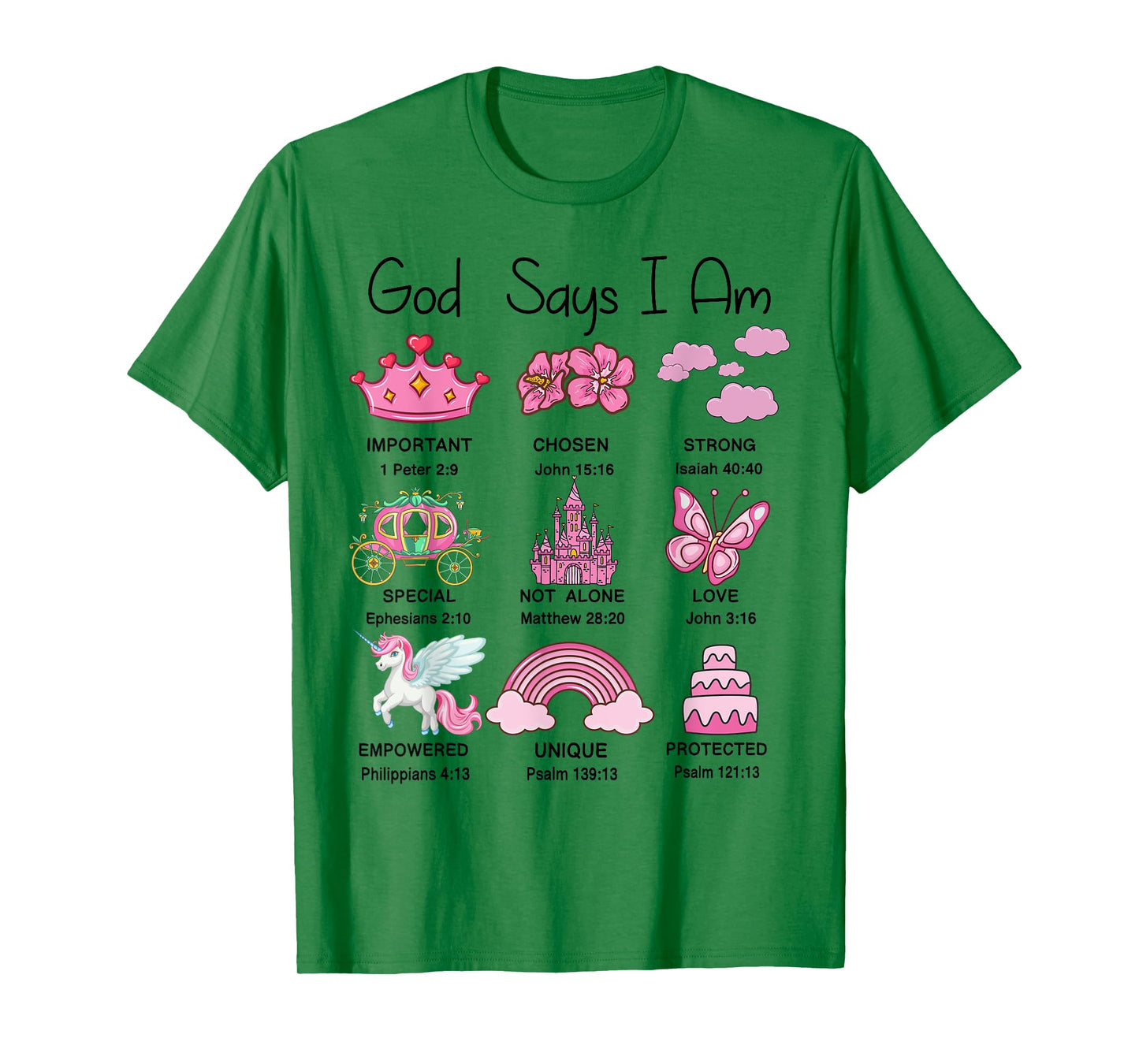 Christian God Say I Am Princess Cute Jesus Teen Girl Toddler T-Shirt
