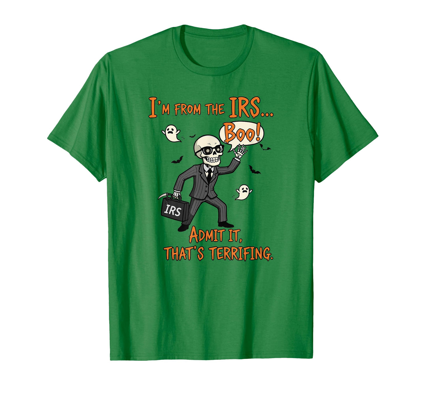 Boo-Halloween, Tax Office, Boo-IRS Agent Costume, Halloween T-Shirt