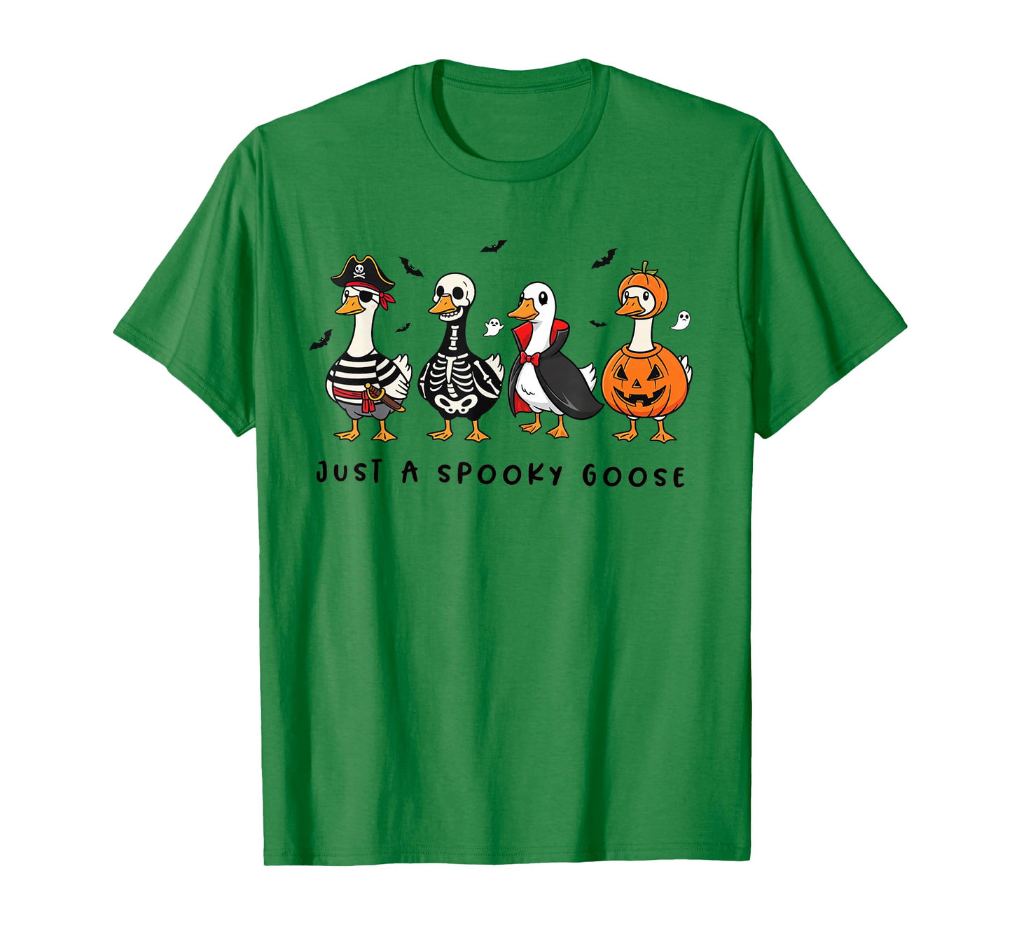 Just A Spooky Goose Halloween Silly Goose Funny Halloween T-Shirt