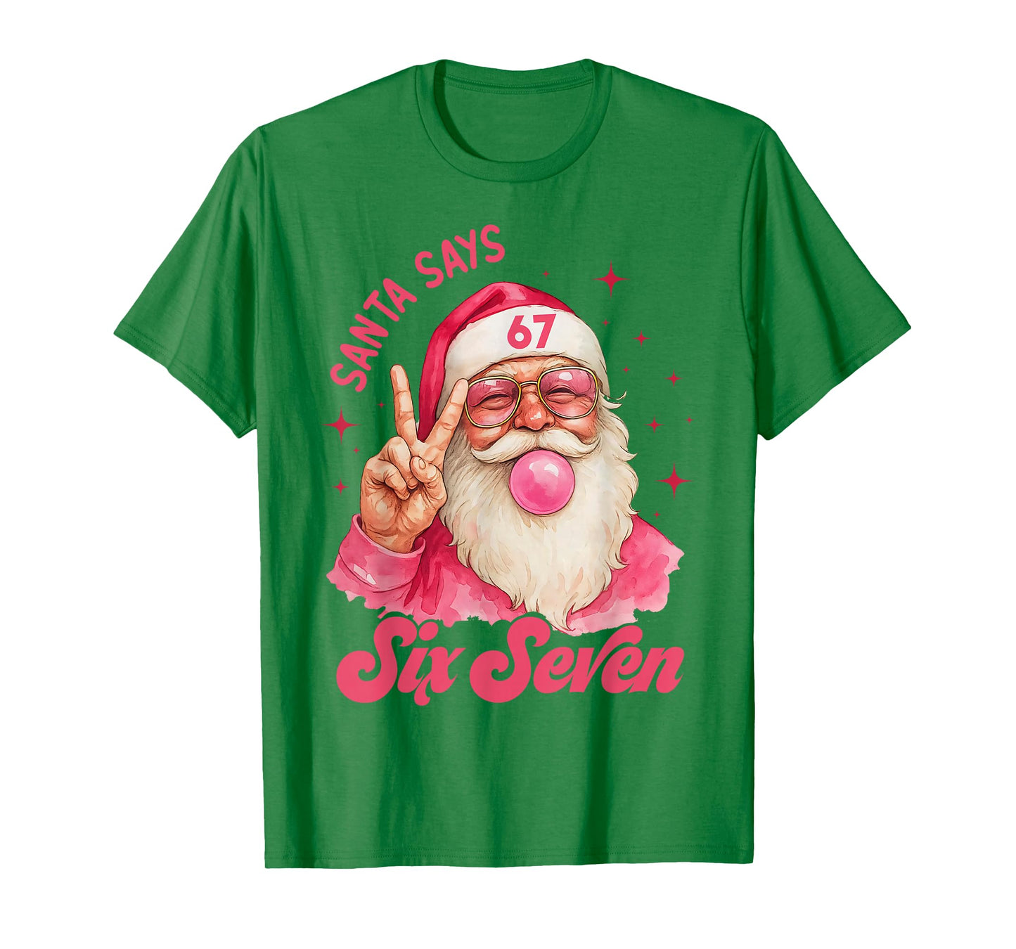 67 Funny Meme Merry Xmas Santa Says Six Seven Christmas T-Shirt