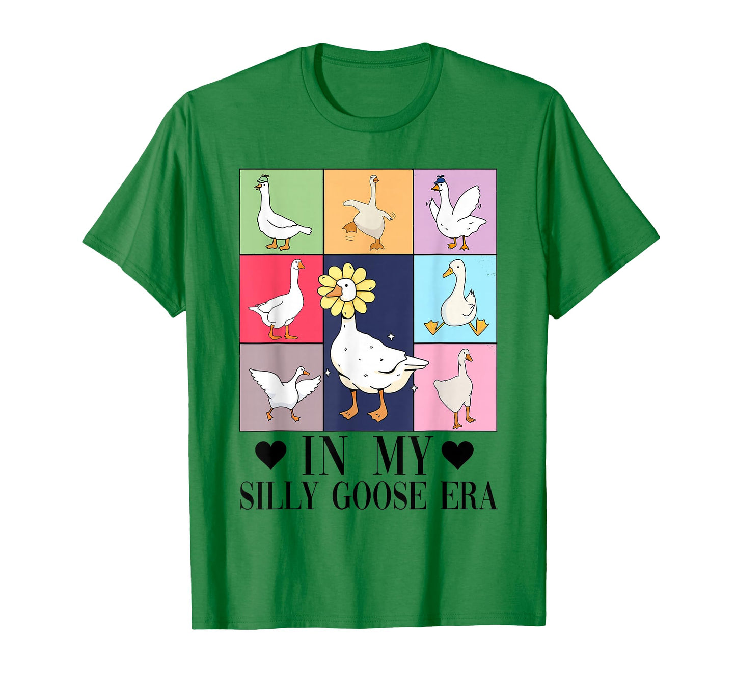 Retro In My Silly Goose Era Funny Animal Lover T-Shirt