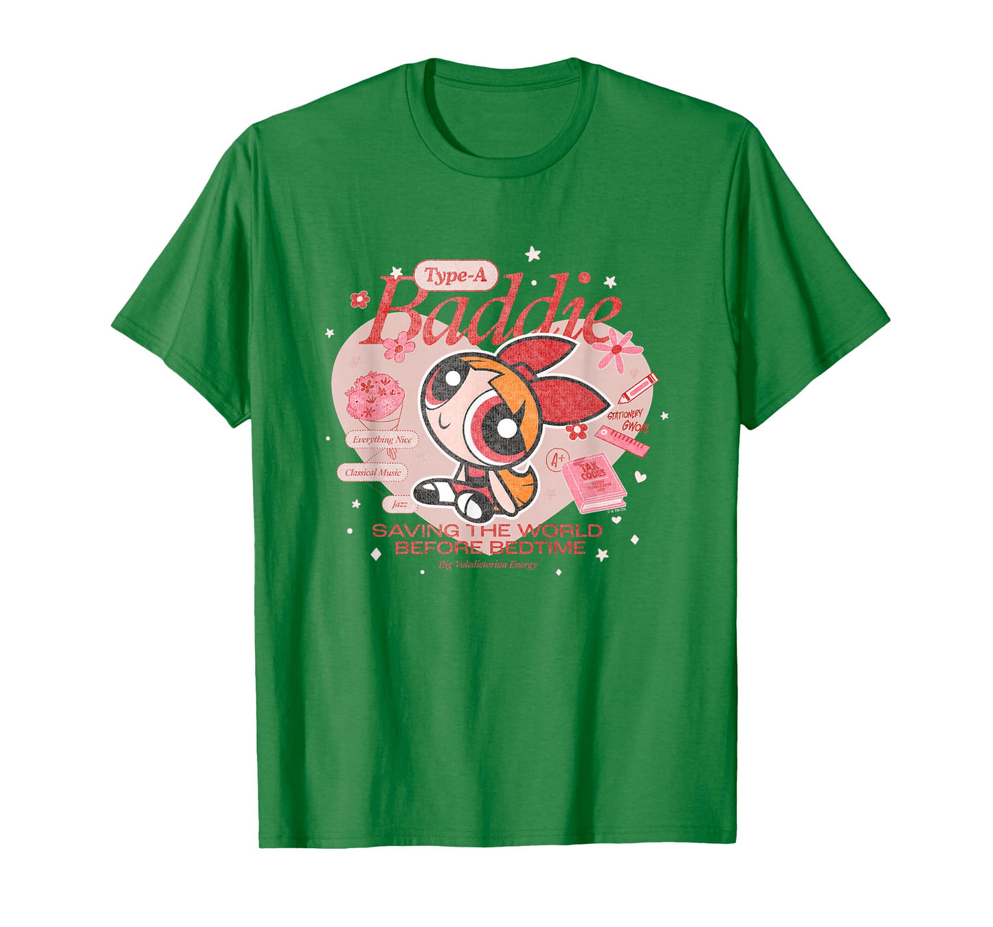 The Powerpuff Girls Blossom Type-A Baddie Distressed T-Shirt