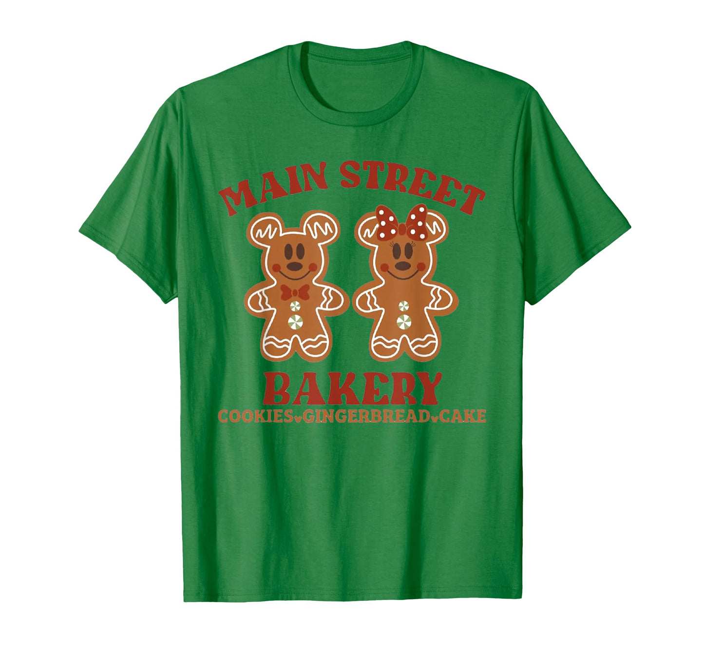 Main Street Bakery Cookies Gingerbread Cake Christmas T-Shirt