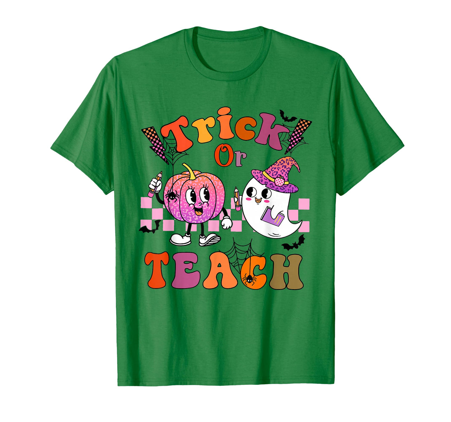 Trick Or Teach Cute Ghost Pumpkin T-Shirt