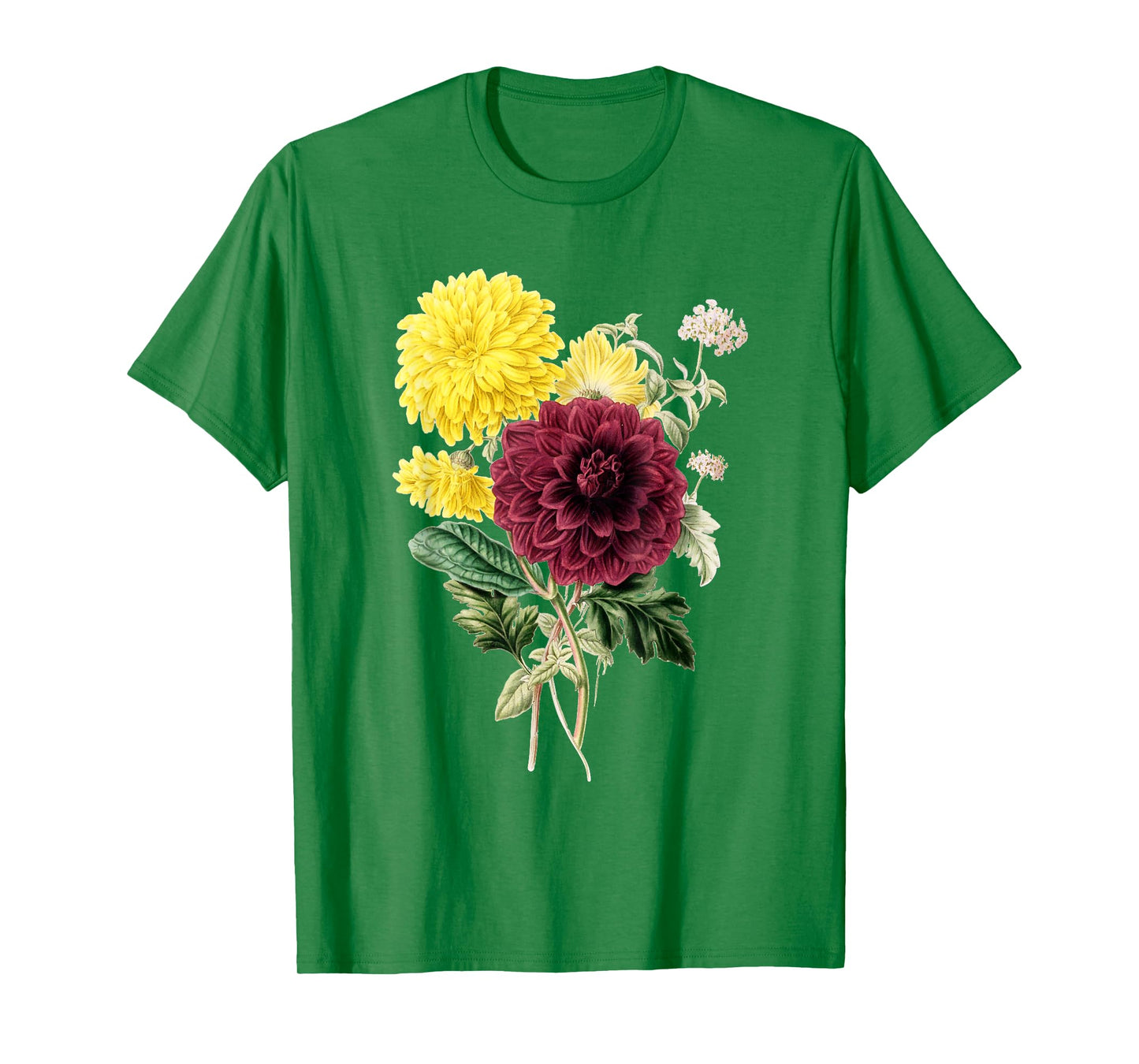 Chrysanthemum botanical flower chrysanths Lucky optimism T-Shirt