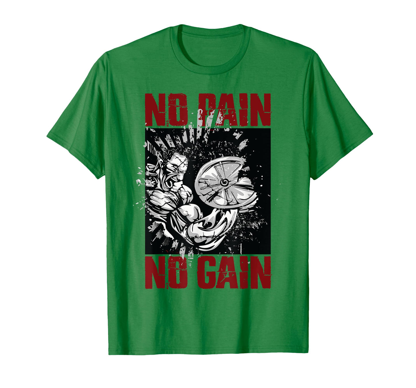 Bodybuilding Sayings and Gym Shirts for Men No Pain No Gain T-Shirt