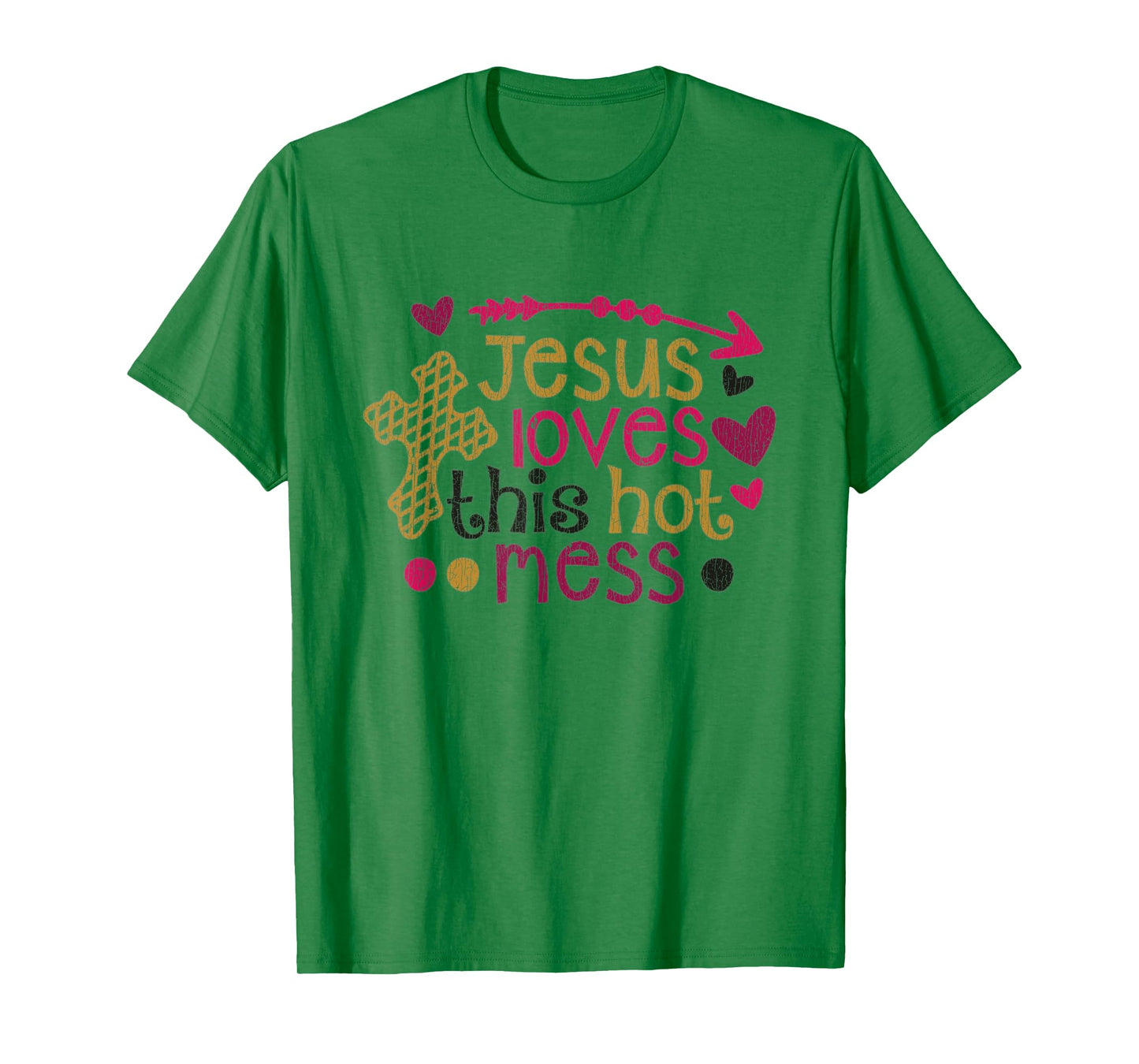 Vintage Jesus Loves This Hot Mess T-Shirt