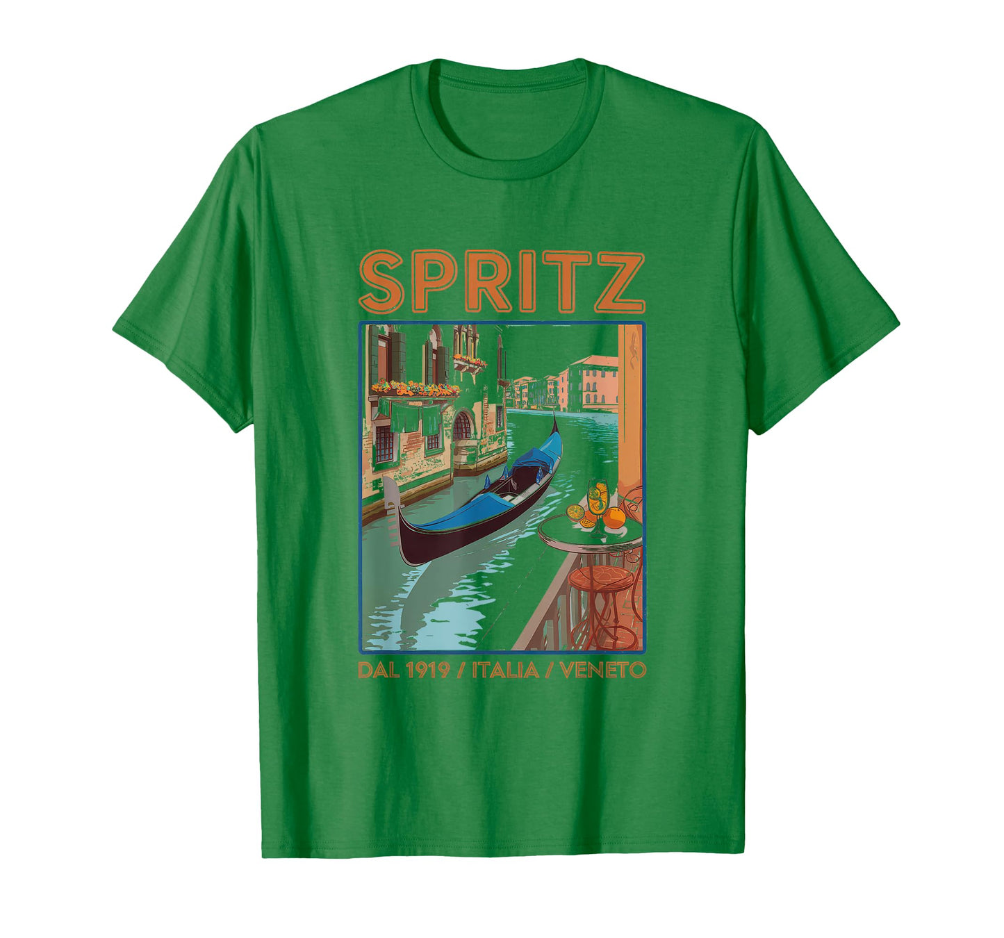 Spritz Veneto Tshirt Italia Vintage Orange Wine Cocktail T-Shirt