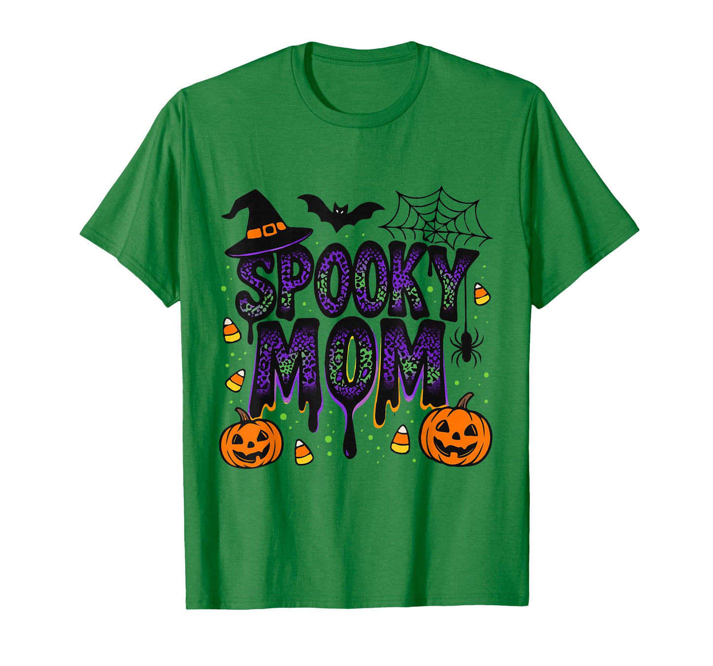 Spooky Mom Halloween Women Cute Spooky Witch Mom T-Shirt