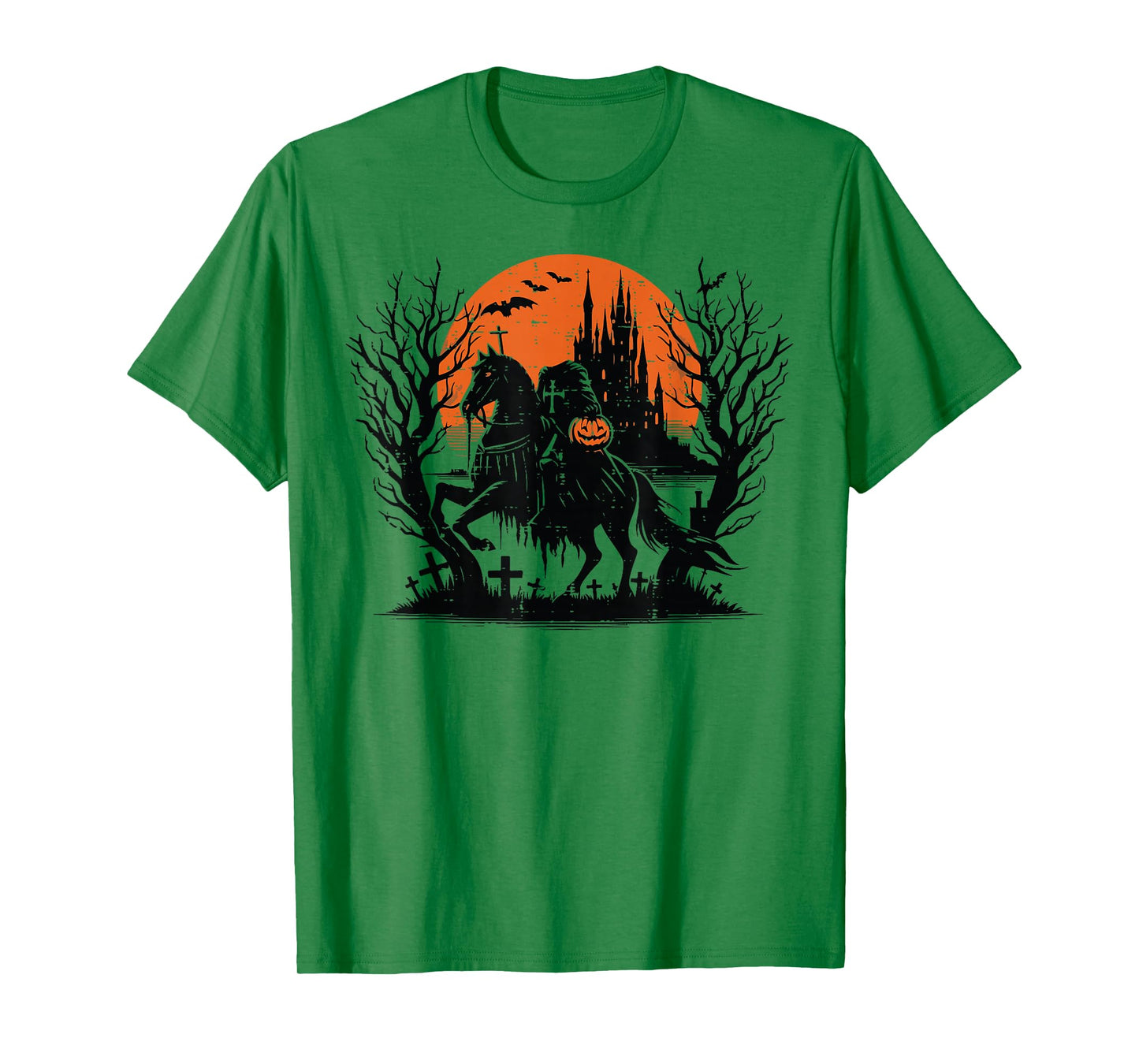 Halloween Headless Horseman Pumpkin Costume Men Women Kids T-Shirt