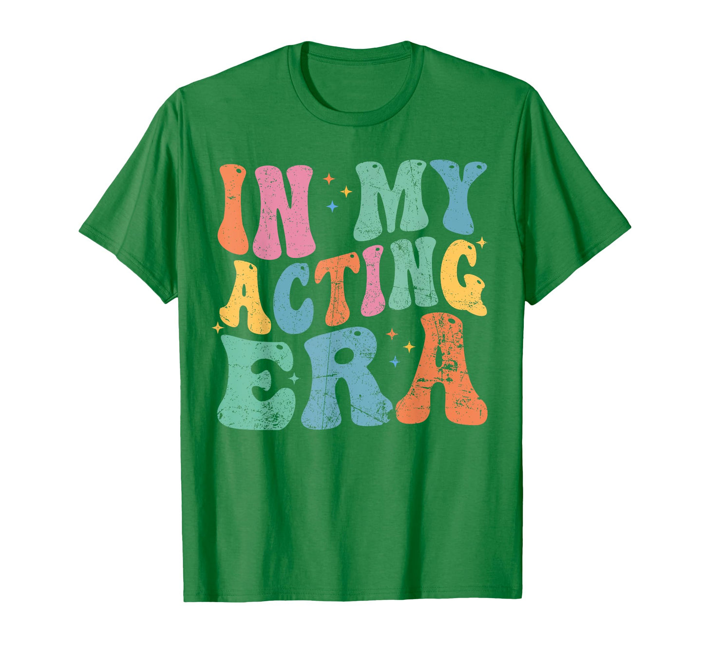 In My Acting Era Drama Theatre Actor Retro Groovy T-Shirt