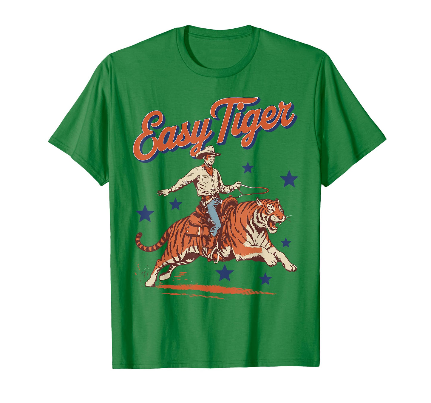 Vintage Easy Tiger Cowboy Western Country Cute Rodeo T-Shirt