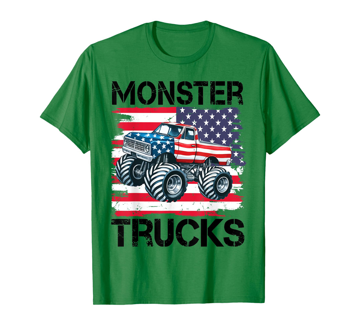 Monster Truck for Toddlers, Kids Monster Truck Retro Vintage T-Shirt