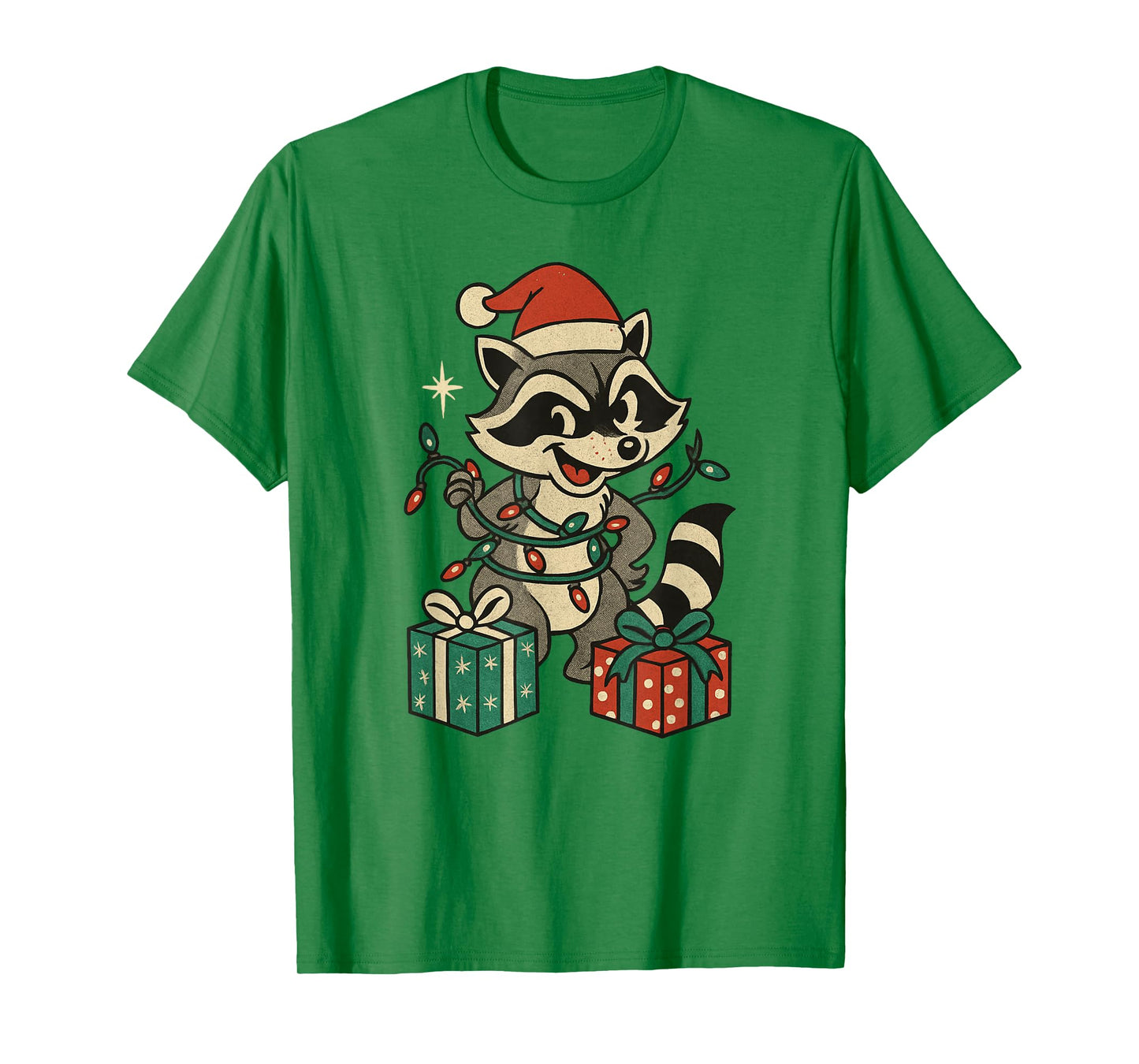 Christmas Raccoon Feral Trashy Funny T-Shirt