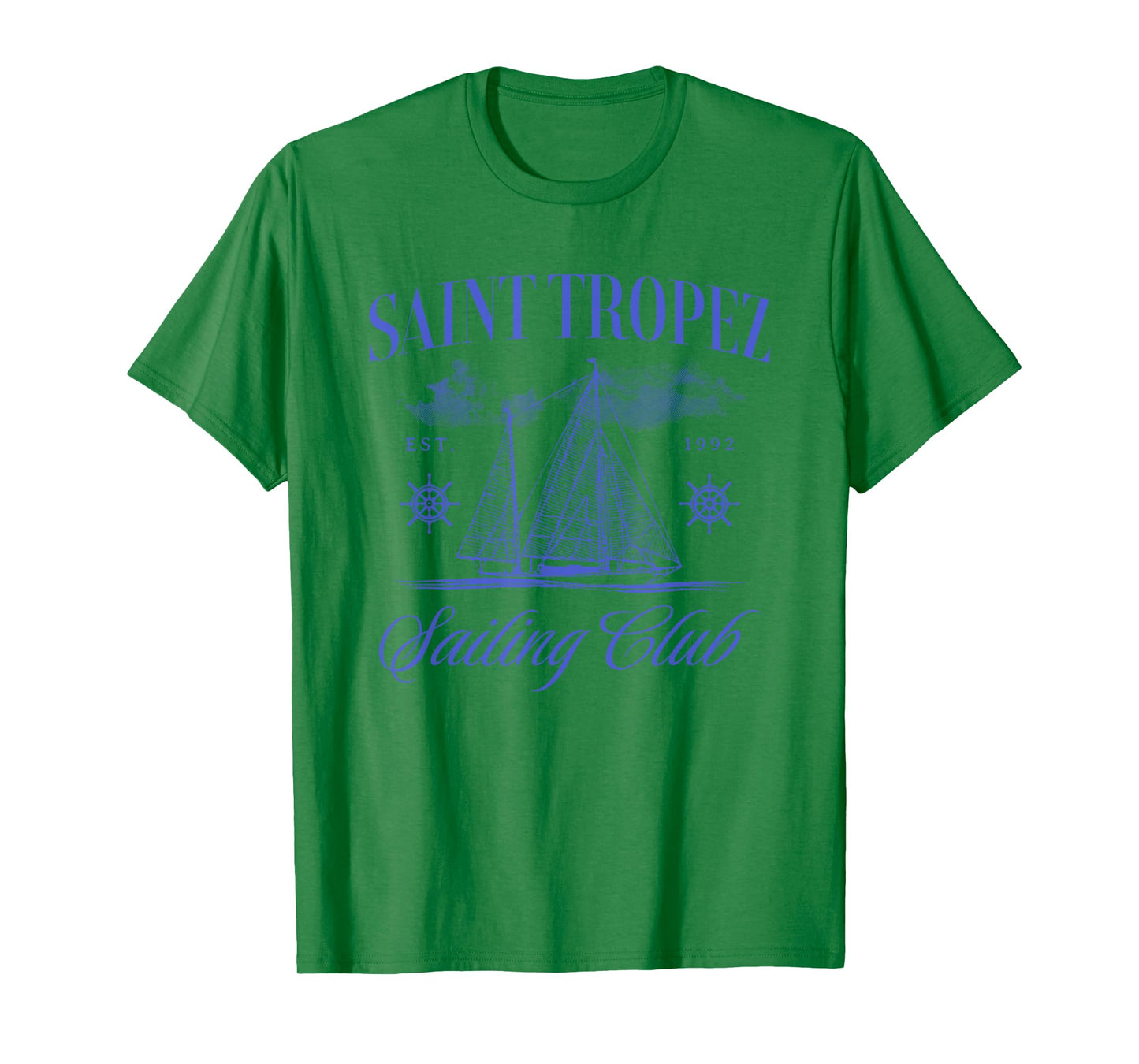 Saint Tropez Sailing Club French Riviera Vacation Travel T-Shirt