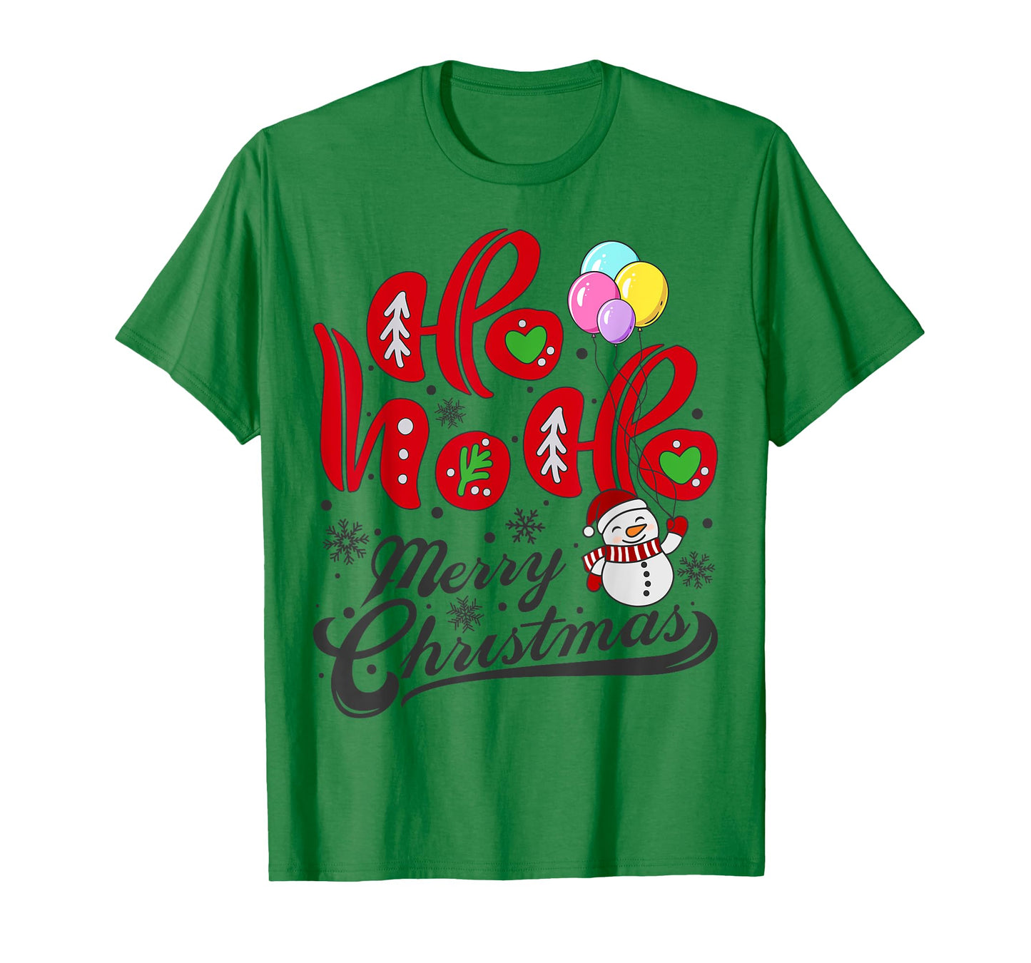 Merry Christmas Lights Ho Santa Claus Xmas for Men Women T-Shirt