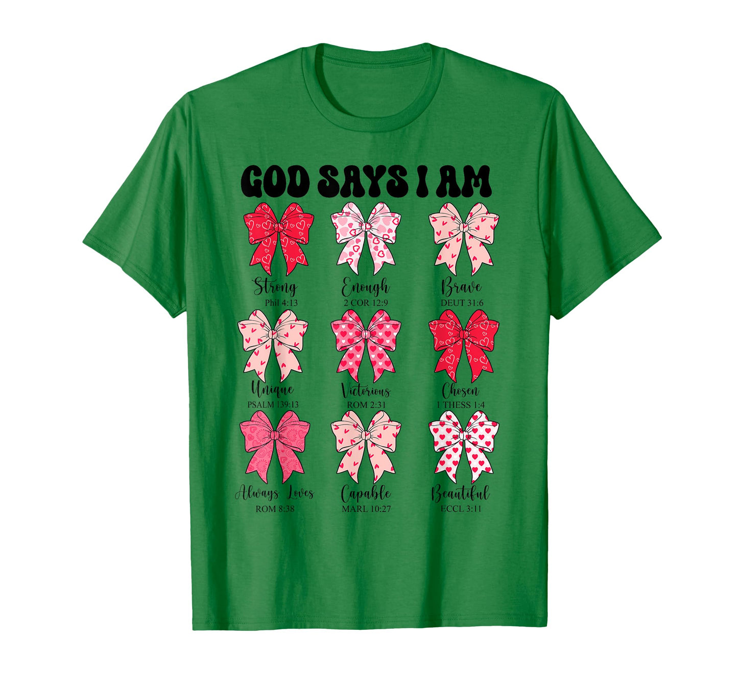 Christian God Says I Am Coquette Bow Cute Teen Girl Toddler T-Shirt