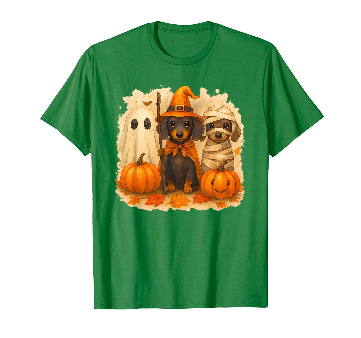 Dachshund Happy Halloweiner Boo Witch Fall Halloween Dog T-Shirt