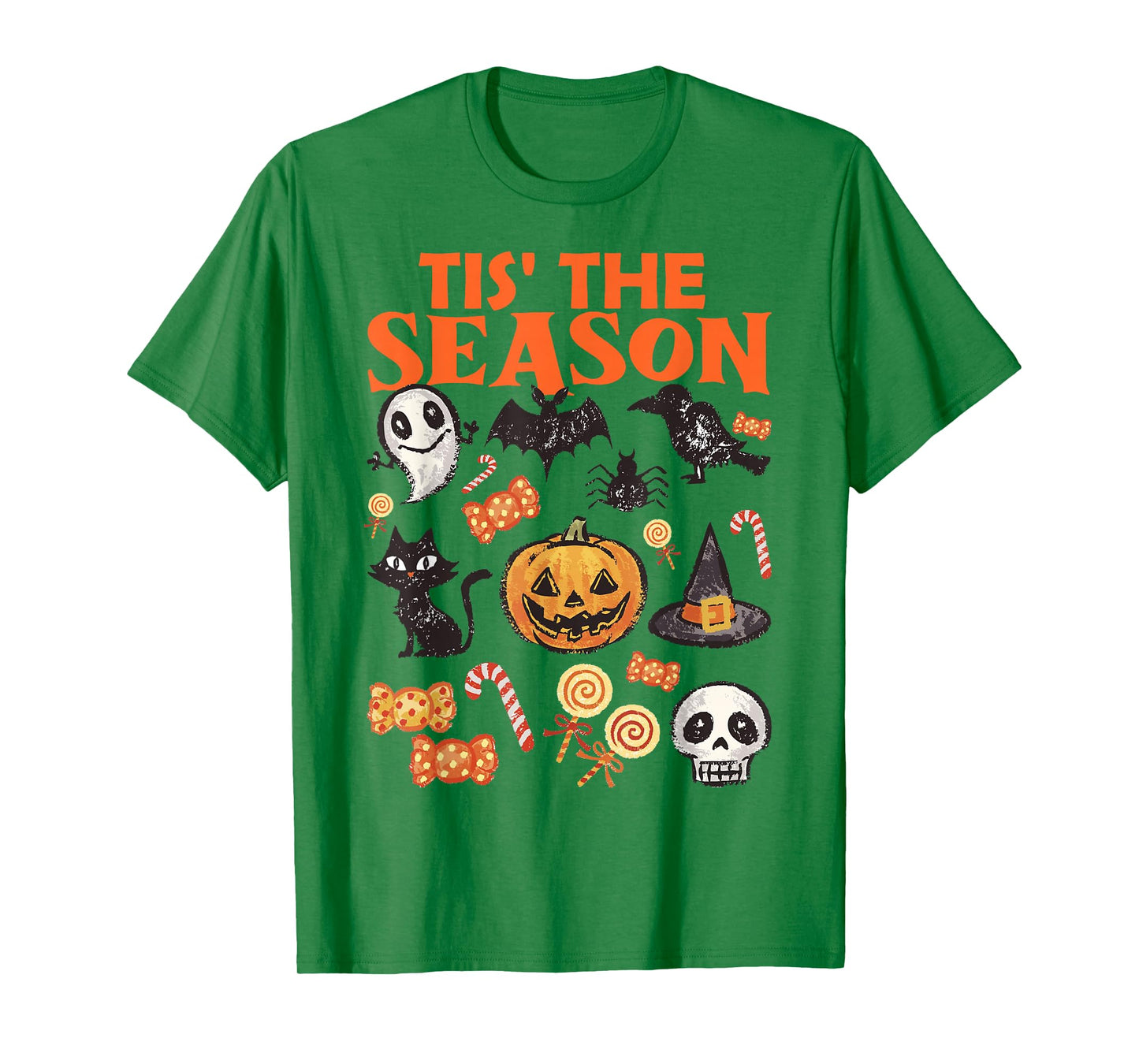 Halloween Vibes Spooky Season Pumpkin Witch Tis The Season T-Shirt