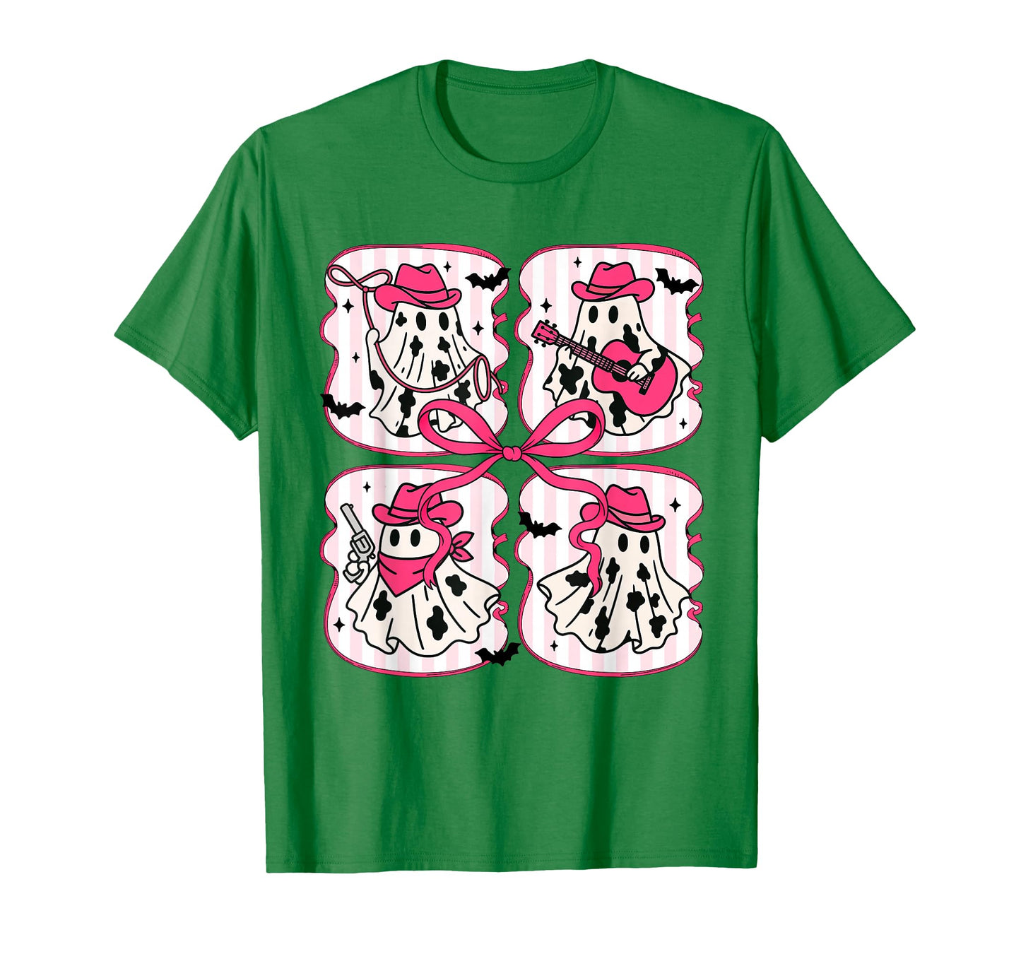 Halloween Vibes Spooky Season Cowboys Boo Ghost Wild West T-Shirt