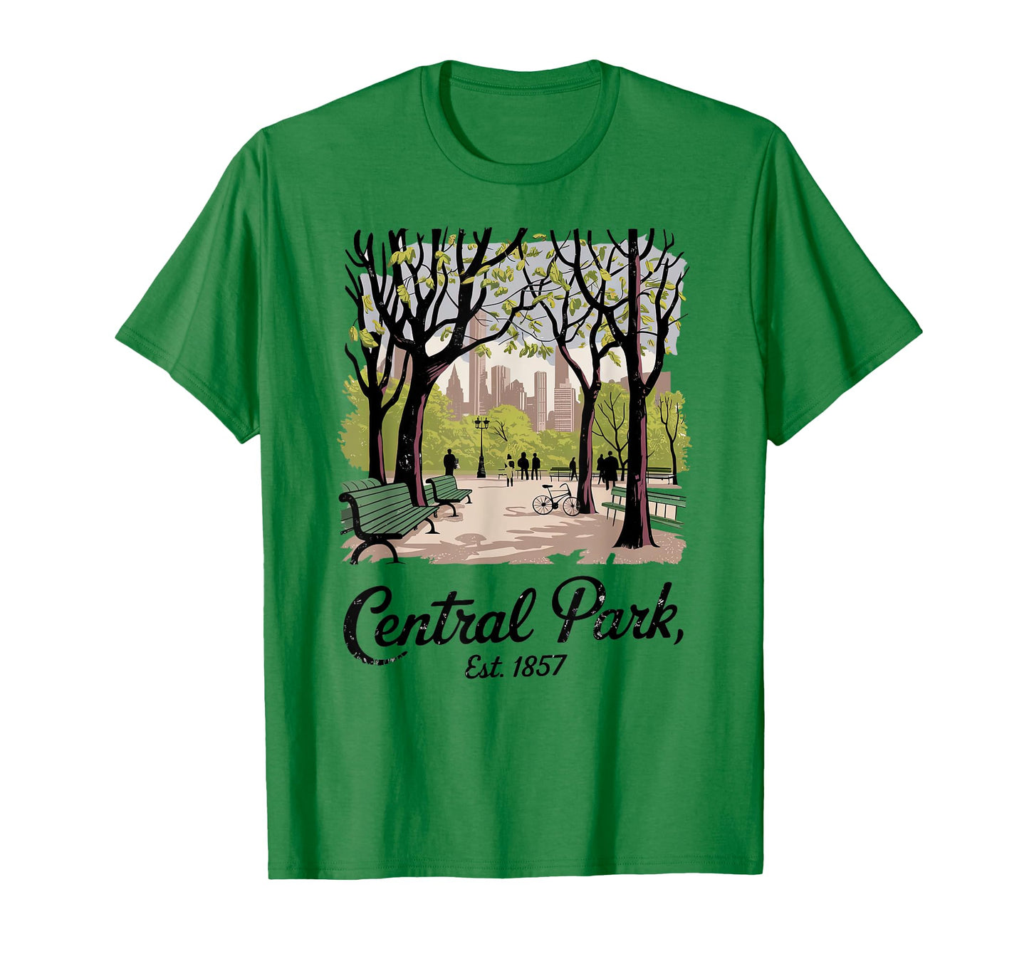 Central Park, Est. 1857 New York Nostalgic Vintage NYC Style T-Shirt