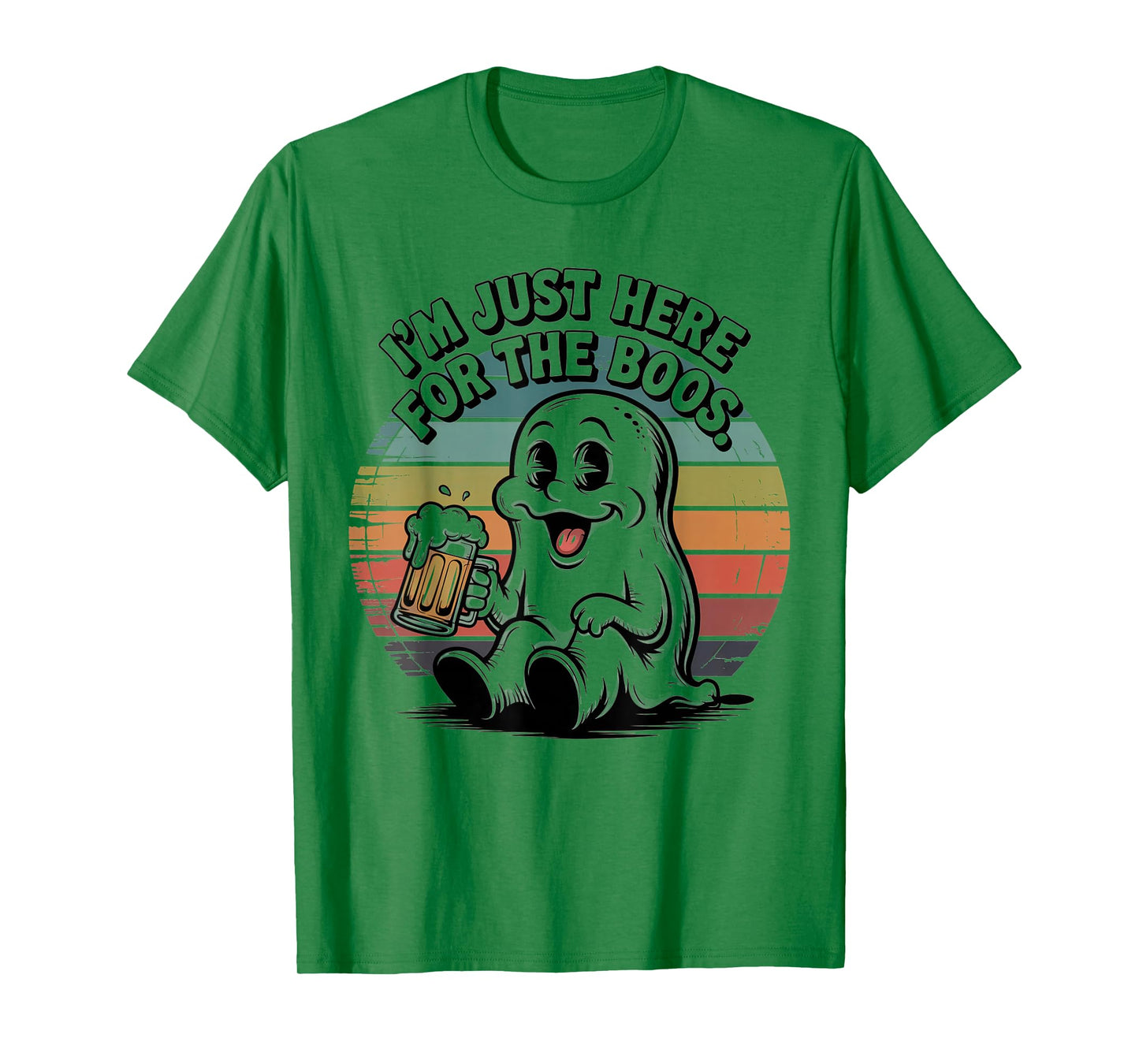 I'm Just Here for The Boos Boozy Halloween Ghost Fall Drink T-Shirt