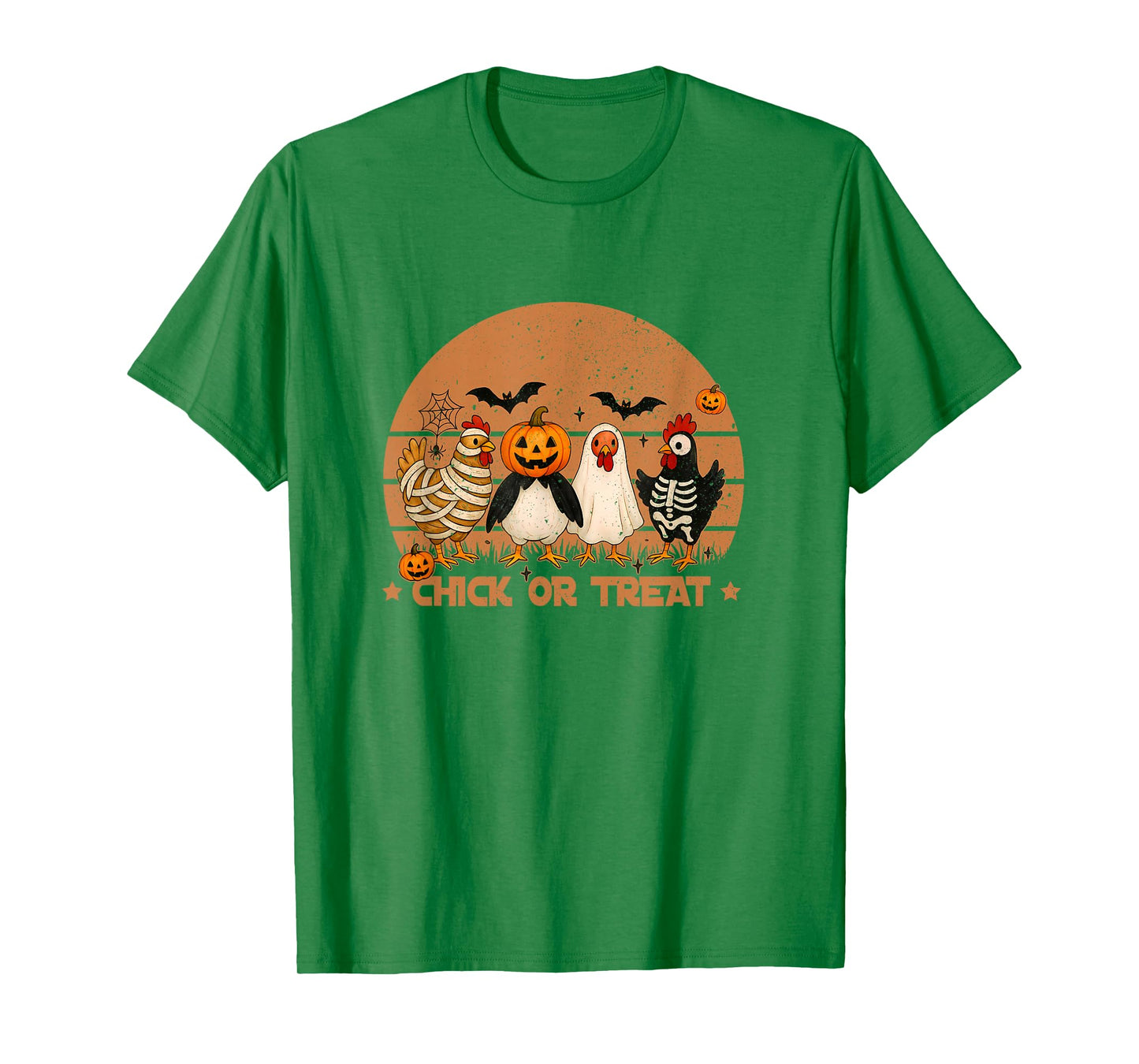Chick Or Treat Halloween Pumpkin Ghost Spooky T-Shirt