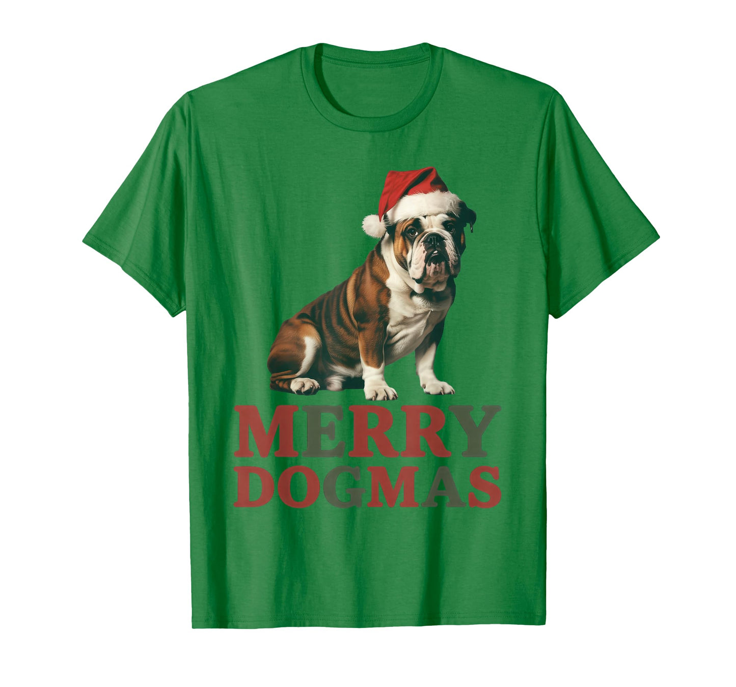 Merry Dogmas Funny Christmas Dog Lover Santa Paws T-Shirt