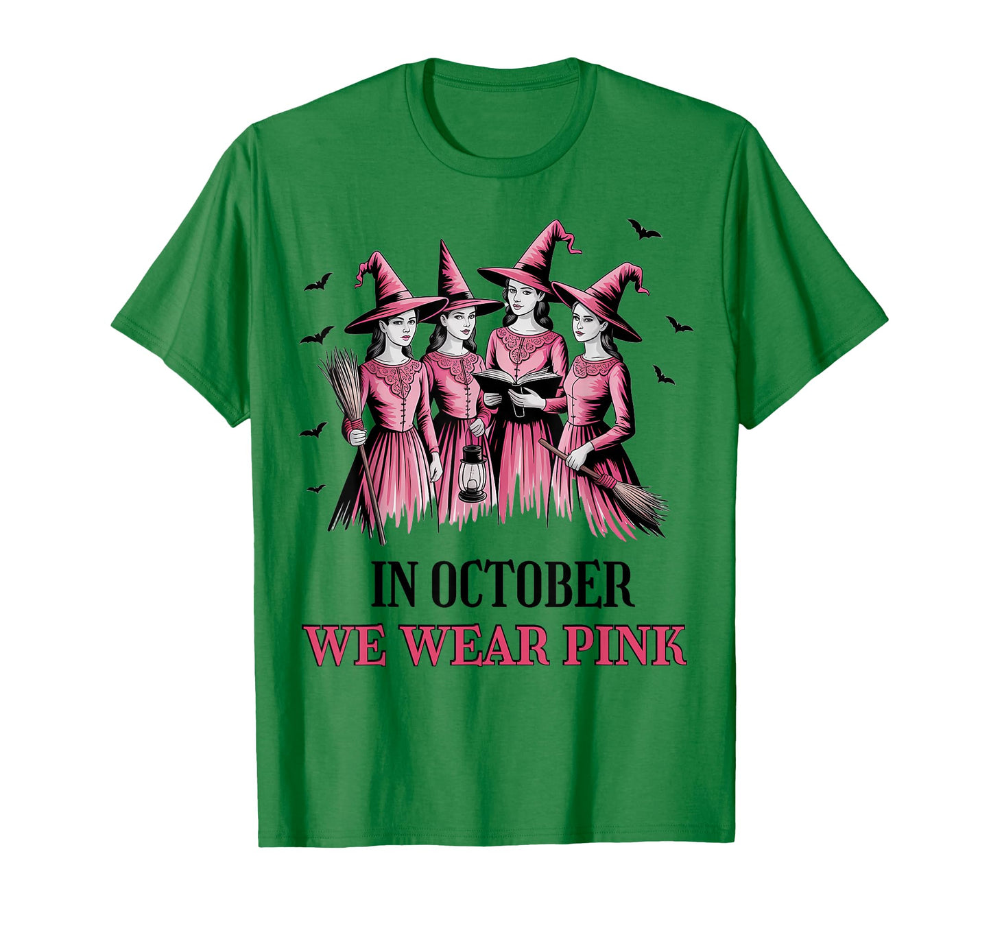 We Wear Pink Witch Breast Cancer T-Shirt