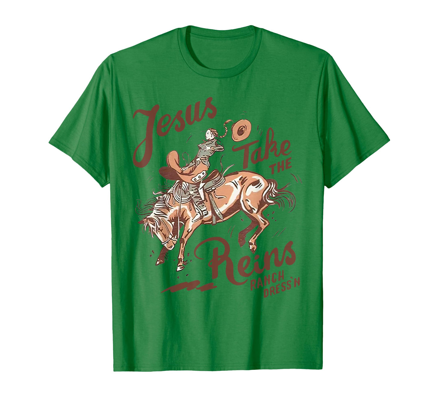 Jesus Take The Reins Vintage Cowboy T-Shirt