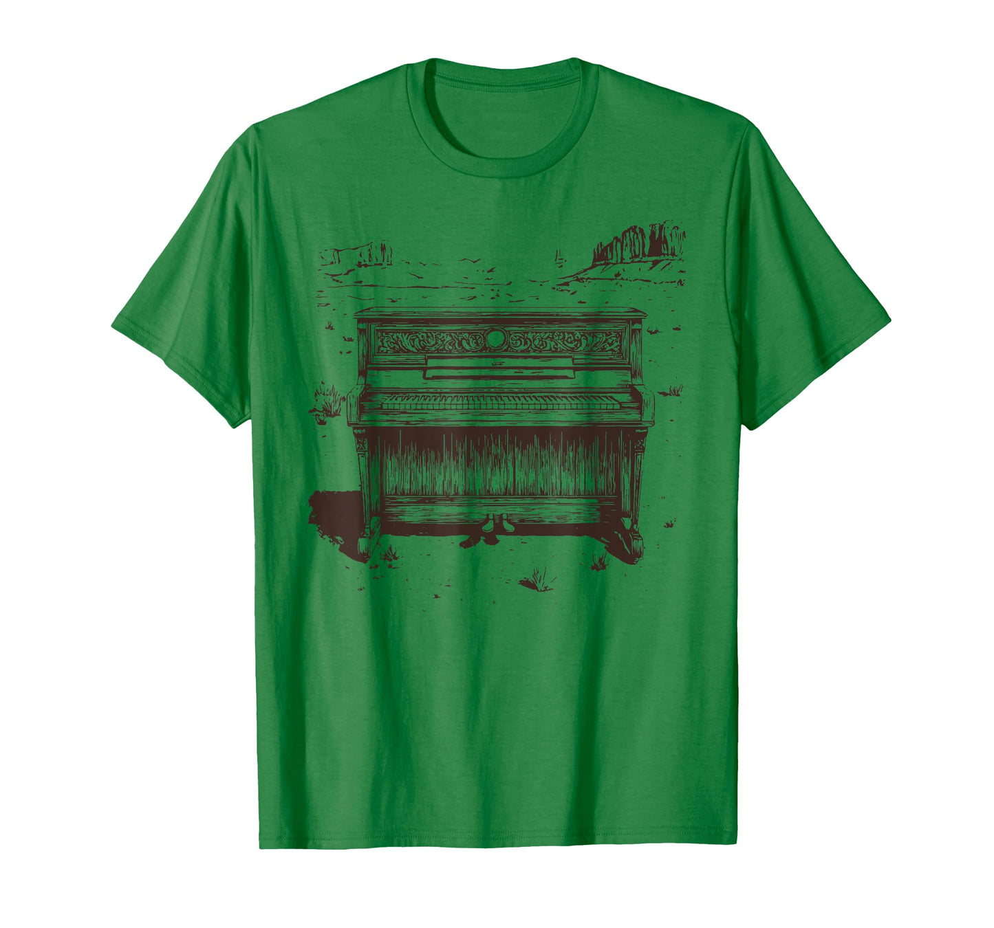 Vintage Western Piano Player Tshirt - Piano Shirt - Piano T-Shirt