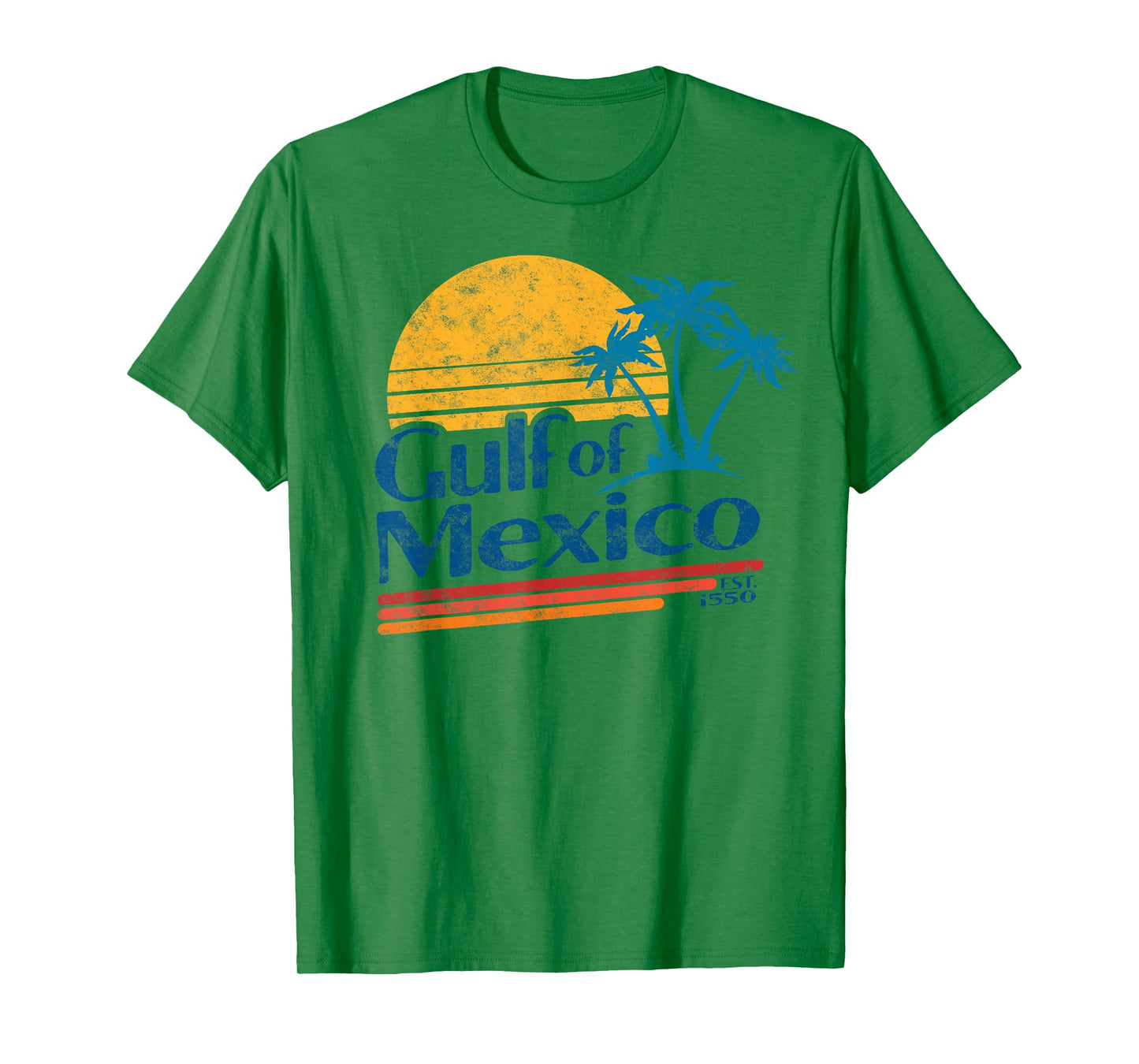 Gulf of Mexico Est. 1550 Retro Vintage T-Shirt
