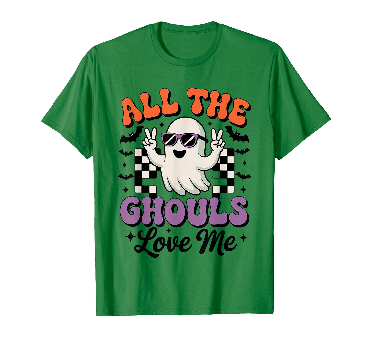 All The Ghouls Love Me Halloween Ghost Witches T-Shirt