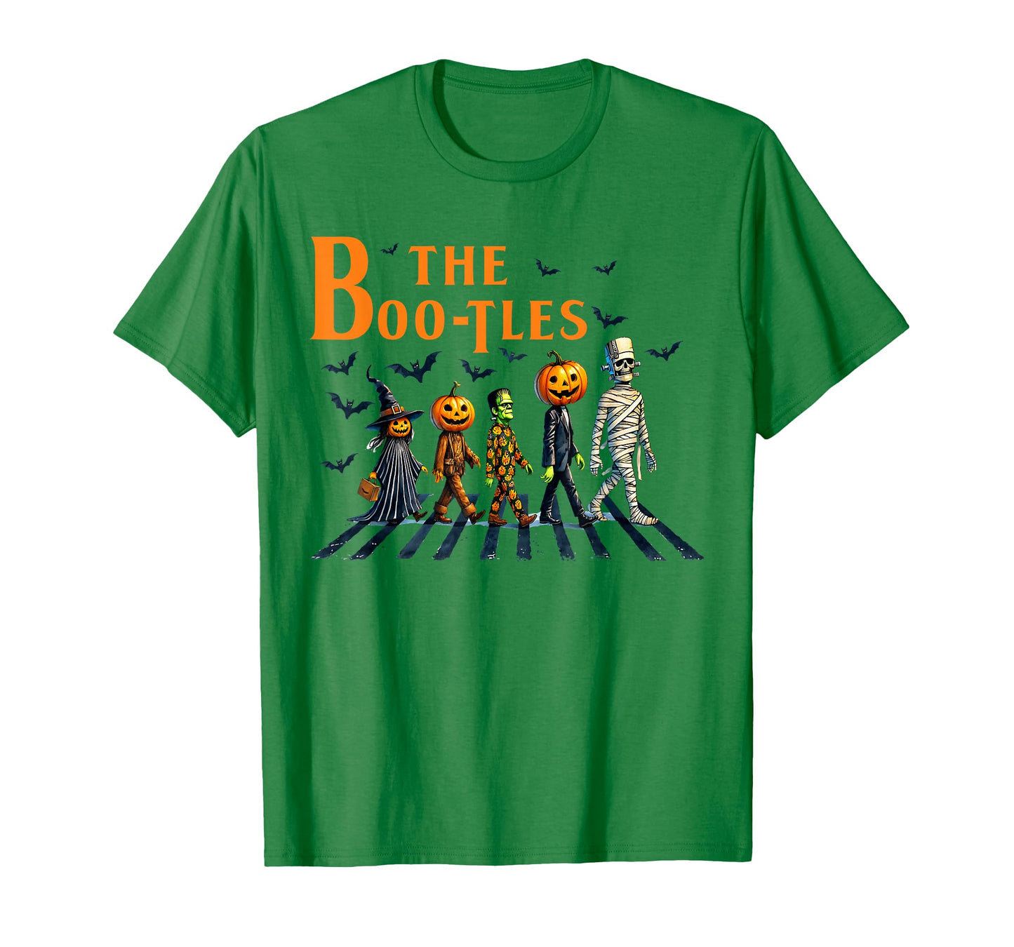 The Boo-Tles Scabby Road Halloween Pumpkin Mummy Witch T-Shirt