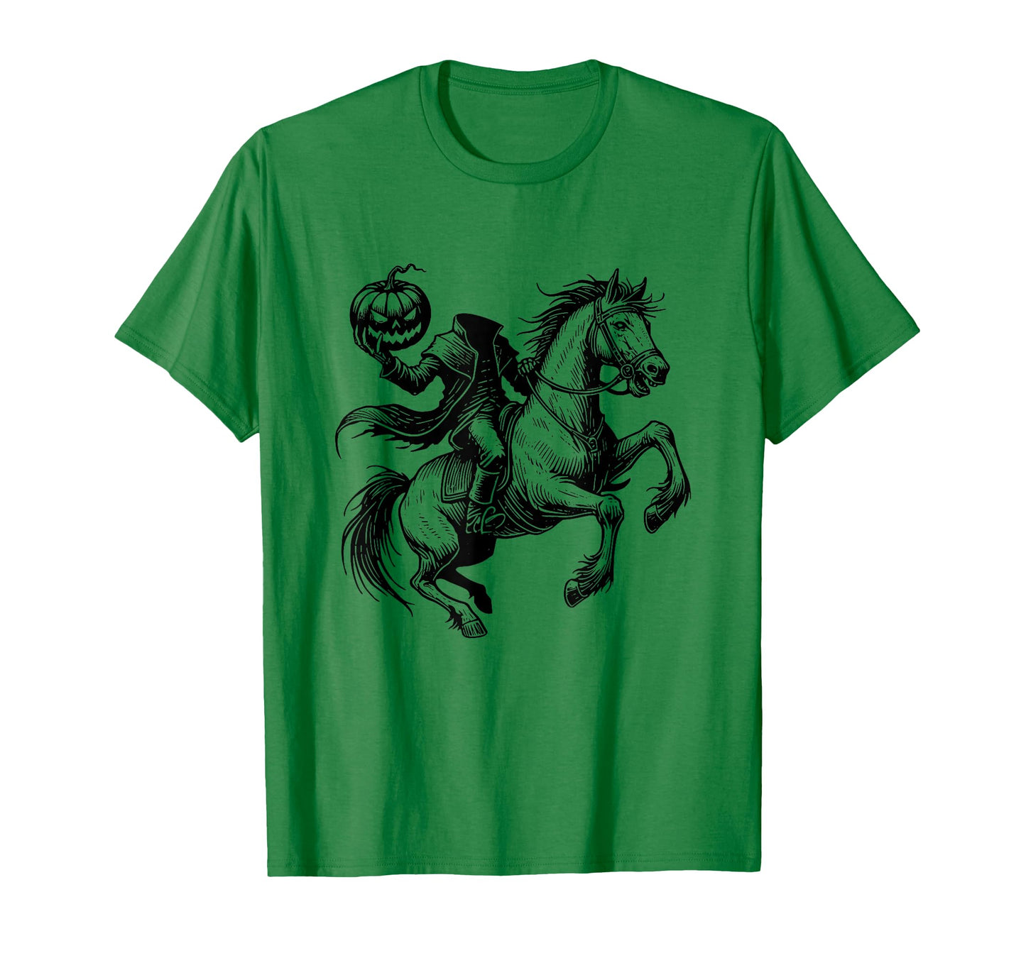 Headless Horseman Halloween Pumpkin Spooky Jack O Lantern T-Shirt