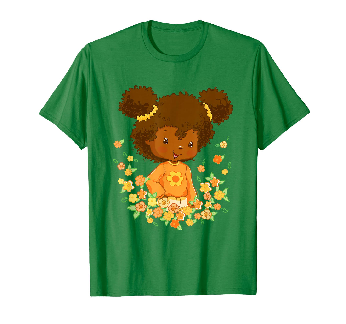 Strawberry Shortcake Orange Blossom Floral Big Chest Logo T-Shirt