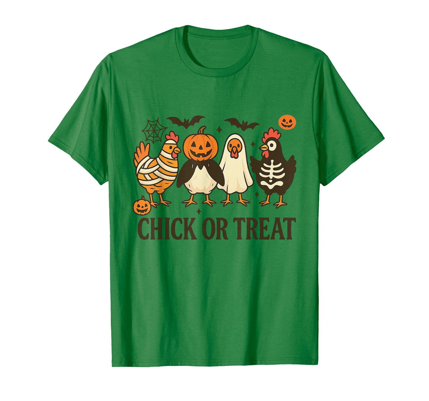 Chick Or Treat Halloween Ghost Witch Spooky Chicken T-Shirt
