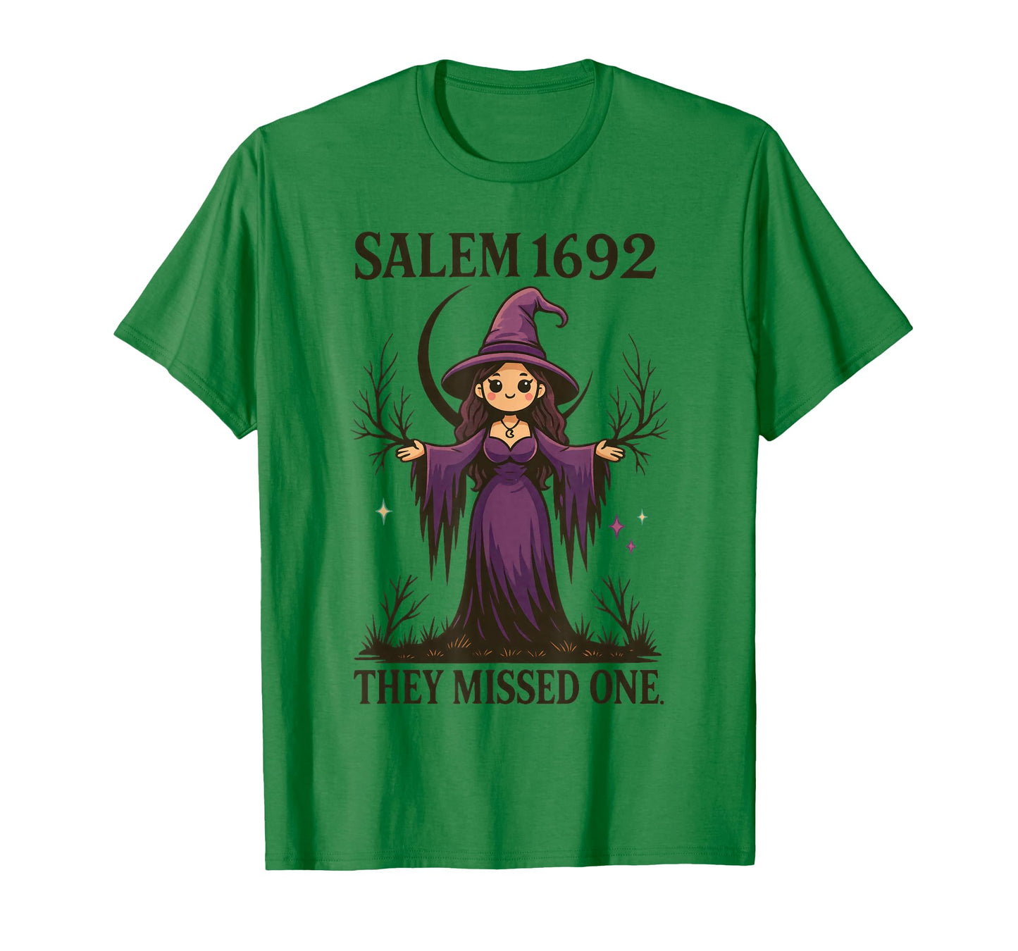 Cute Witch Salem 1692 Halloween Kawaii Magical Spooky T-Shirt