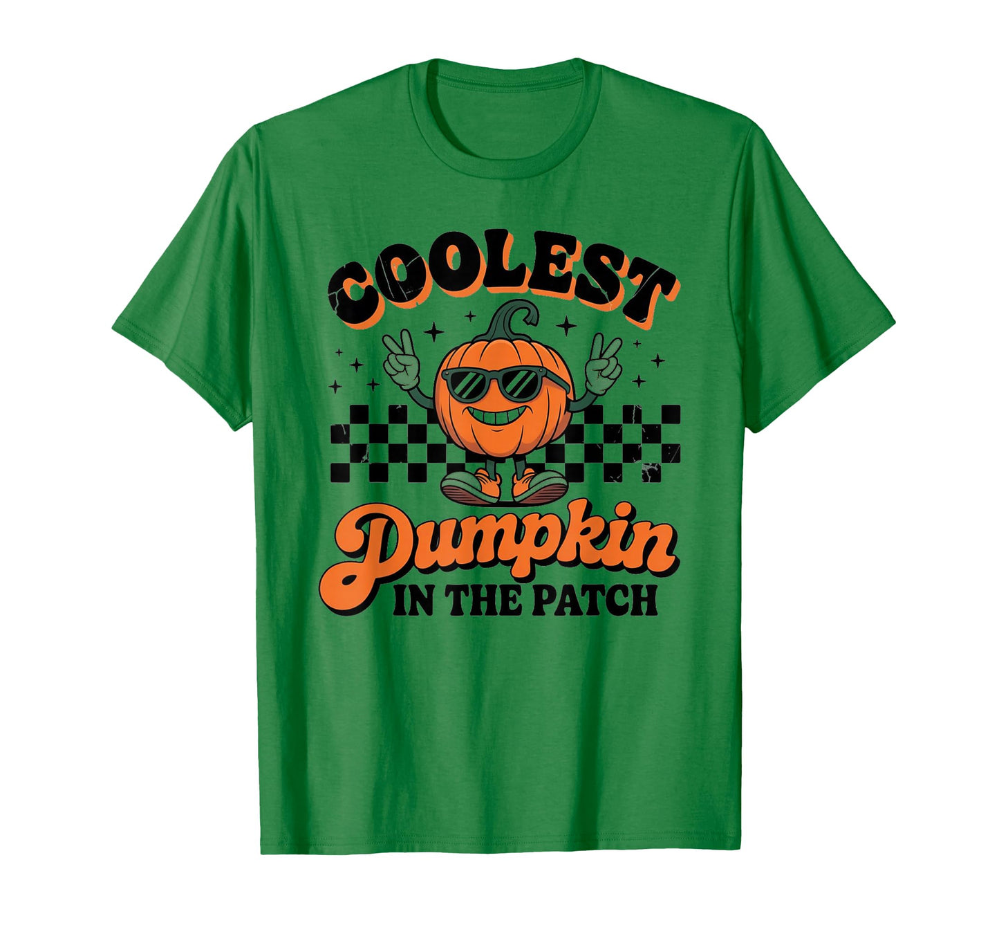 Groovy Coolest Pumpkin in The Patch Halloween for Kids Boys T-Shirt