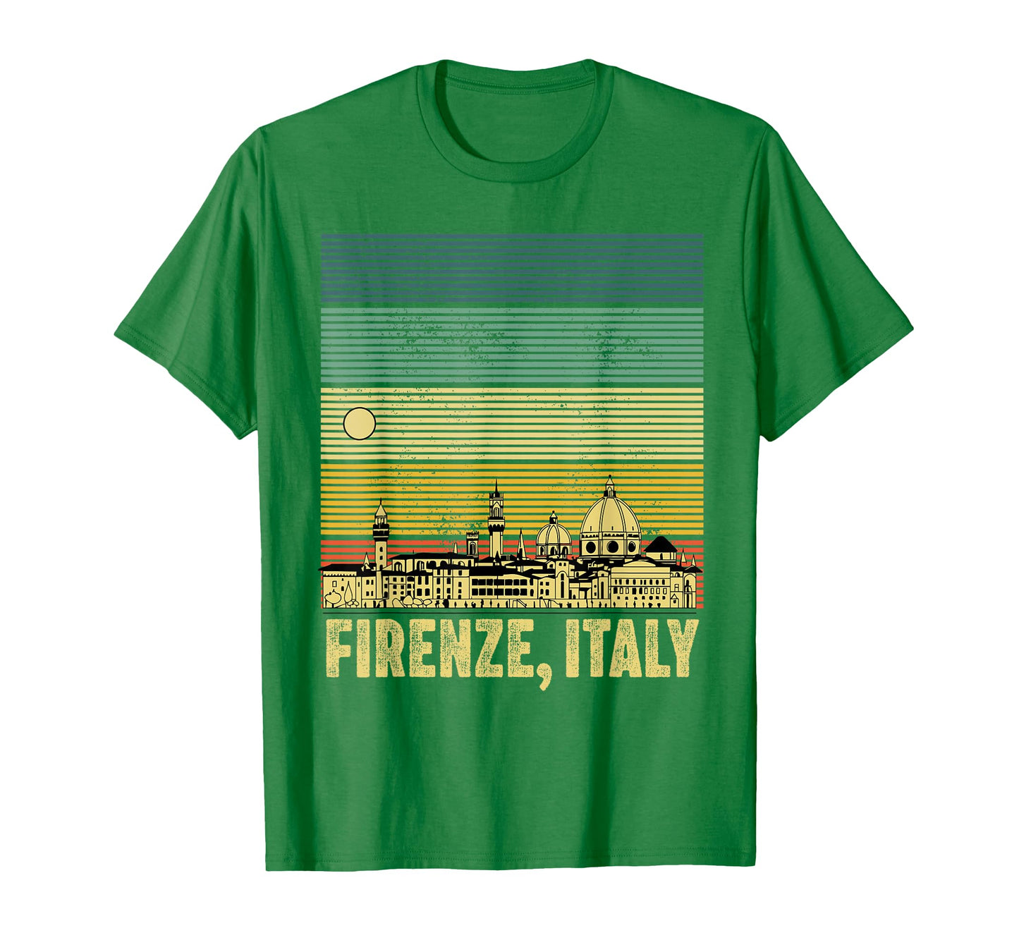 souvenirs from italy firenze Florence retro vintage skyline T-Shirt