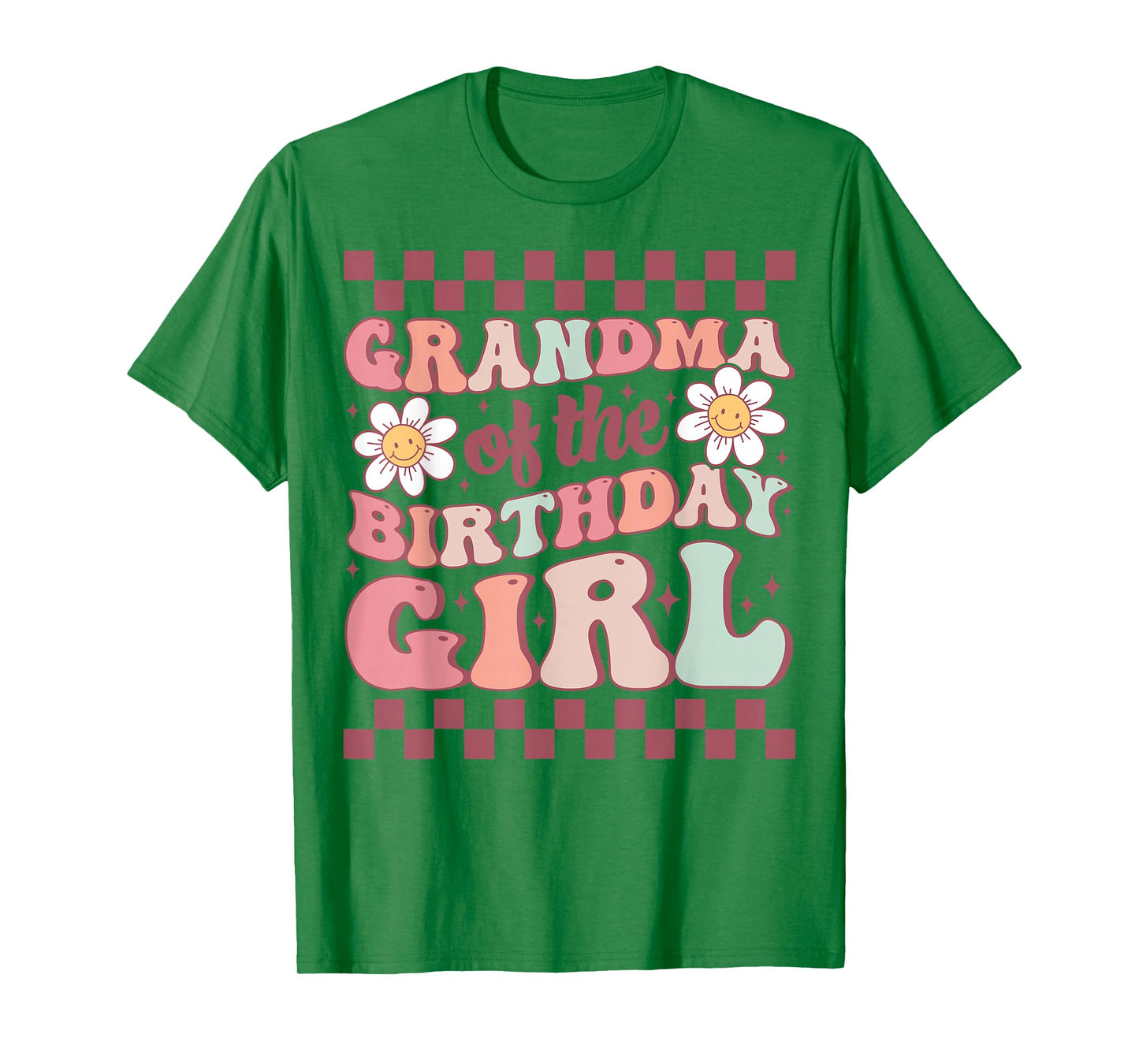 Grandma of The Birthday Girl Family Groovy Birthday Party T-Shirt